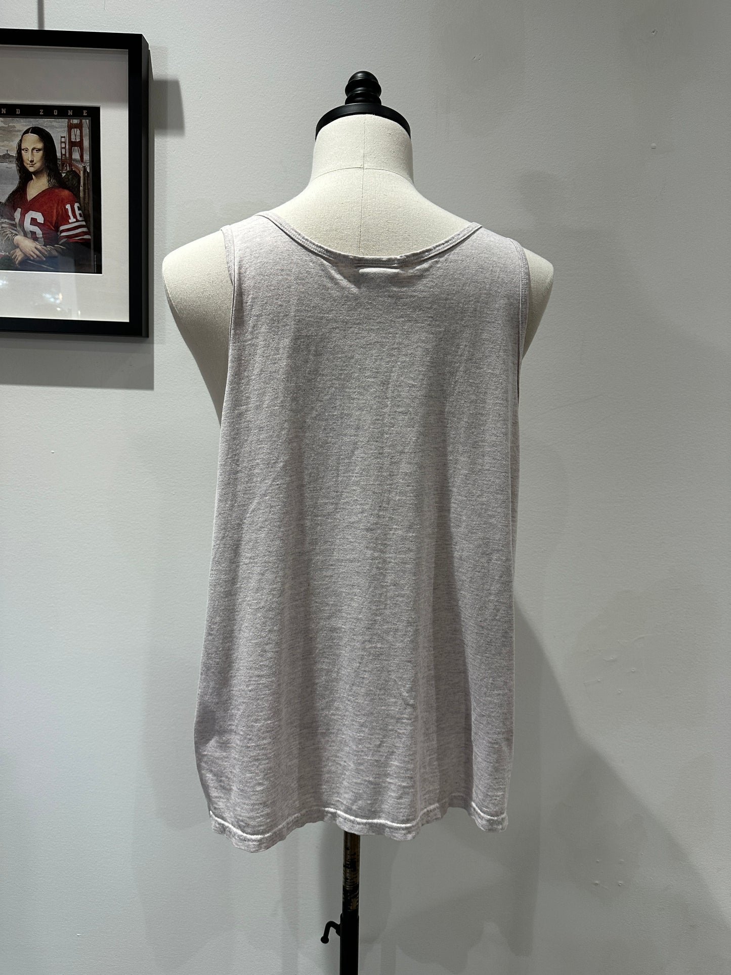 (Mens Large) 90s Reebok Gray Tank-Top