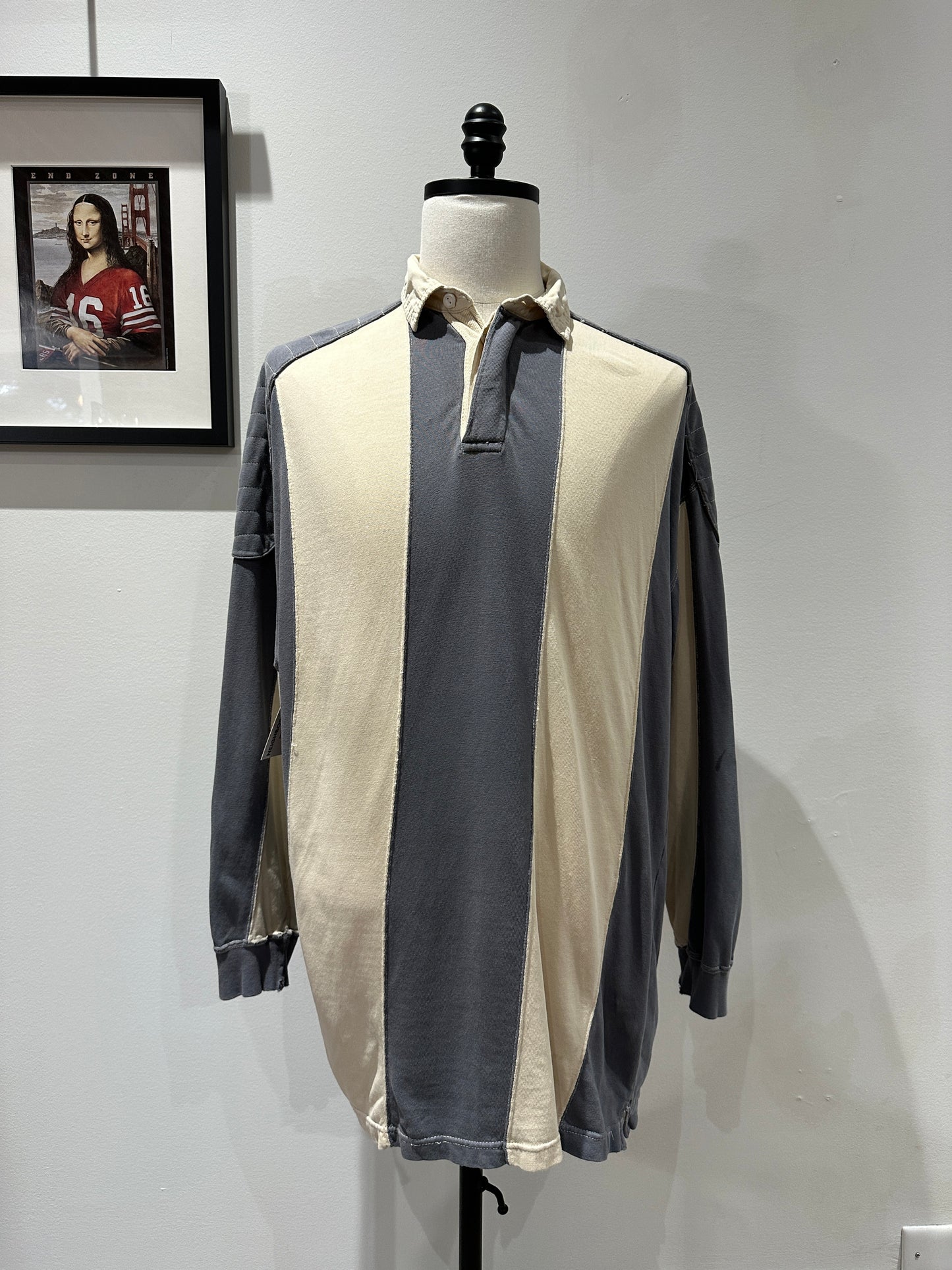 (Mens 2X) Croft & Barrow Gray Rugby Shirt