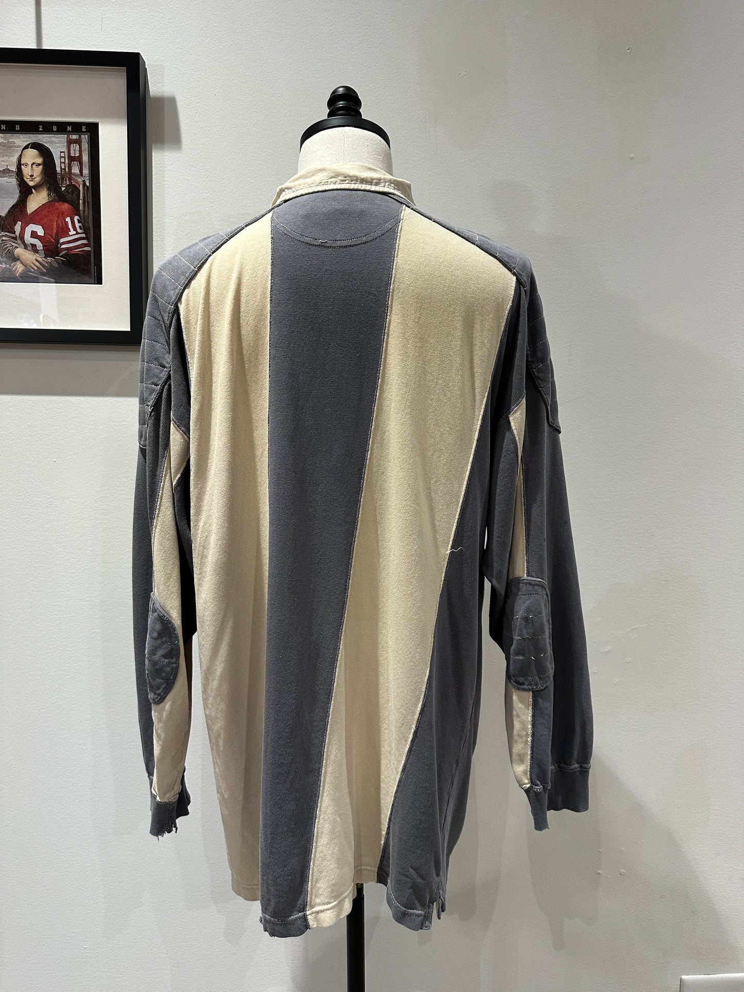 (Mens 2X) Croft & Barrow Gray Rugby Shirt