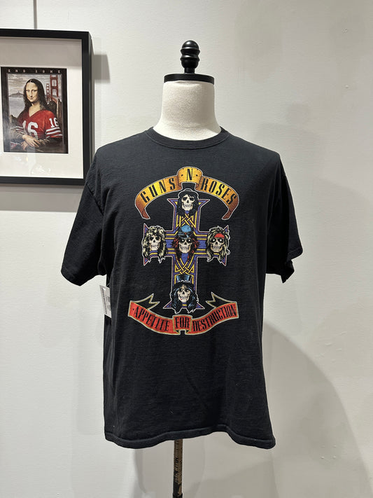 (Mens XL) Retro Guns n Roses Band Shirt