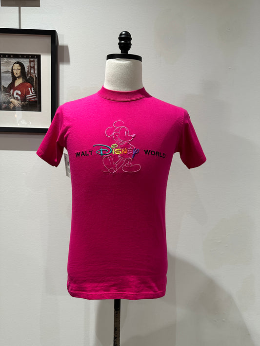 (Womens Small) 90s Walt Disney World Pink Shirt