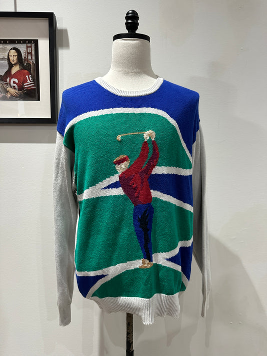 (Mens XL) 90s Golf Knitted Sweater
