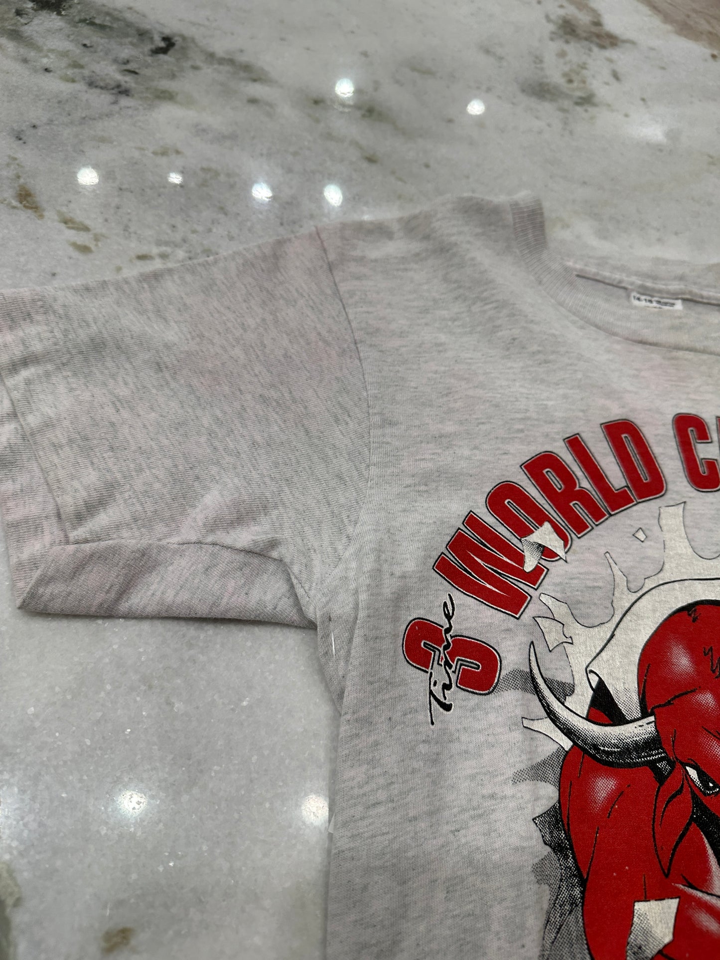(Mens Kids 14-16) 1993 Chicago Bulls World Champs Shirt