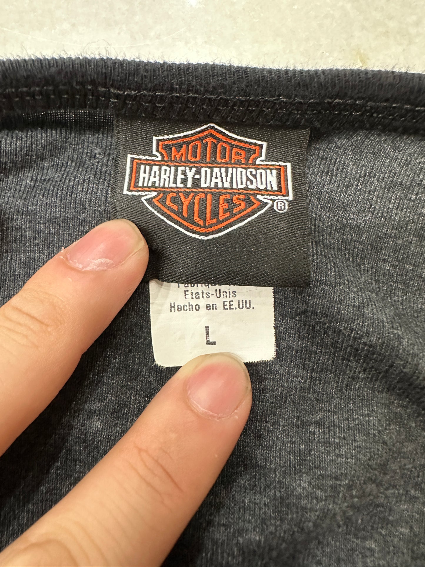 (Womens Large) Harley Davidson Gray Shirt