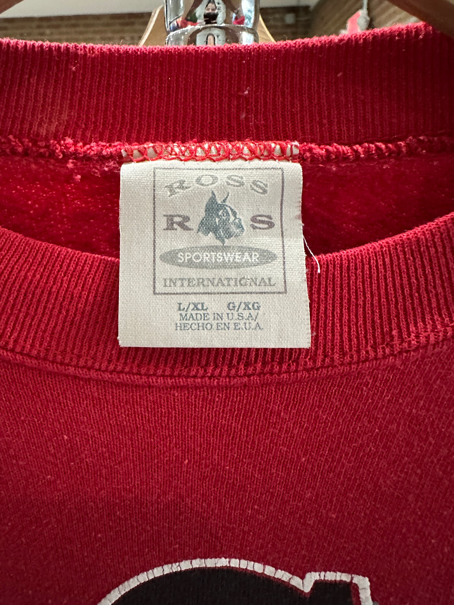 (Mens Large) 90s Ohio State Large Spell-Out Sweater