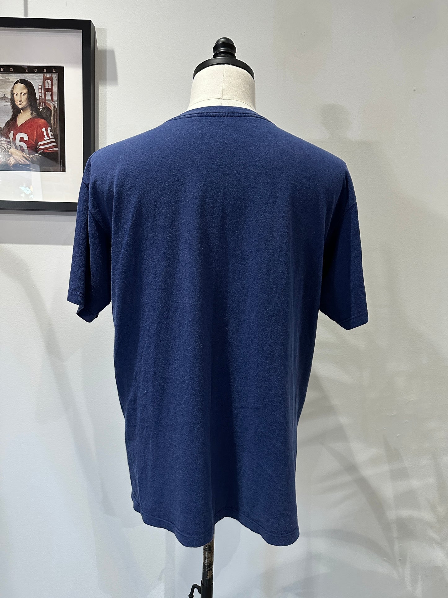 (Mens Medium) 90s Adidas Blue Shirt