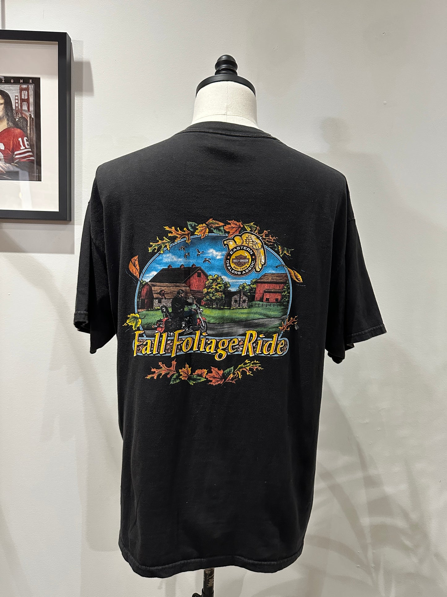 (Mens XL) Harley Davidson 'Fall Foliage' Shirt