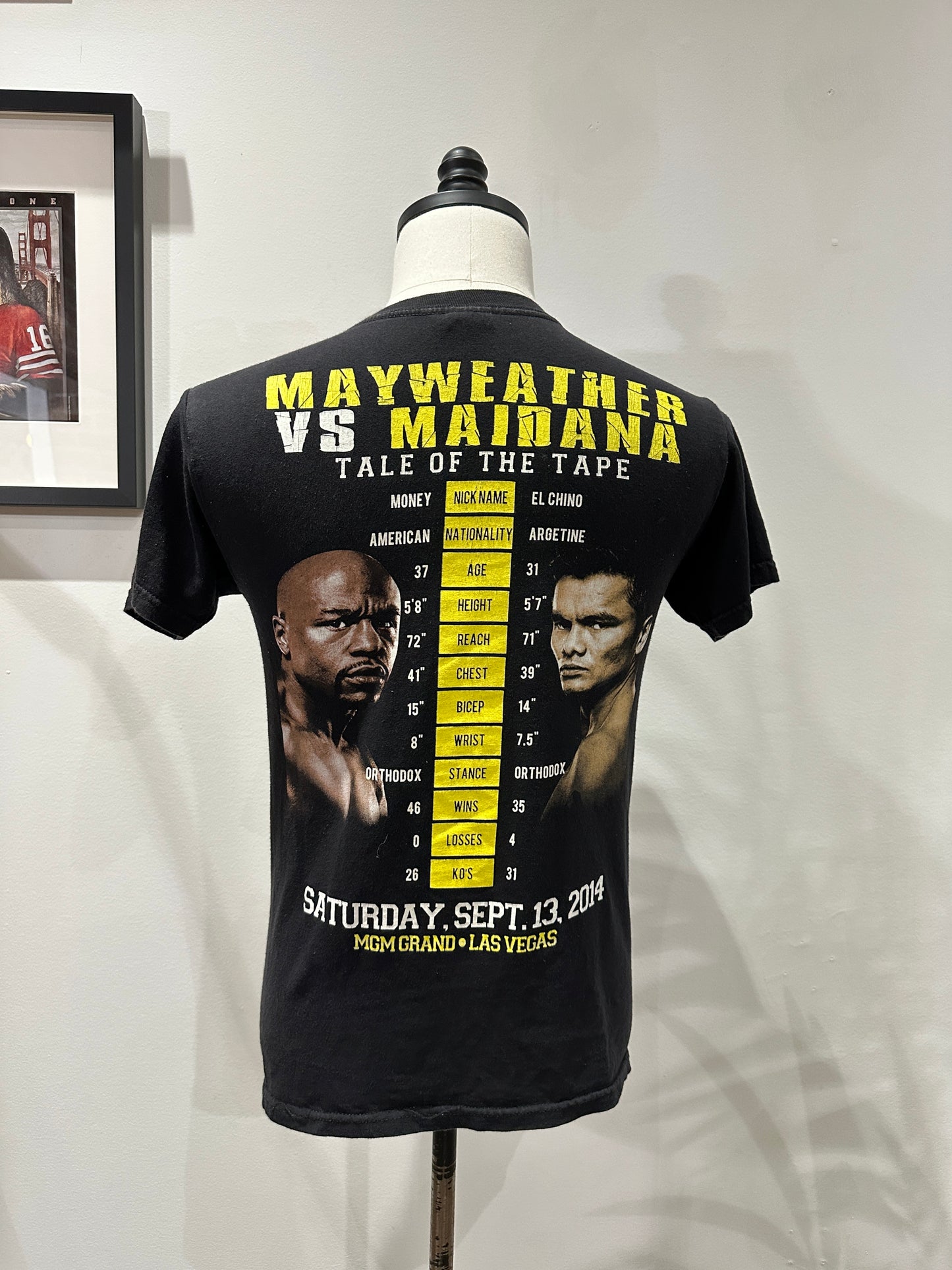 (Mens Small) 2014 Mayweathr Vs. Maidana Boxing Shirt