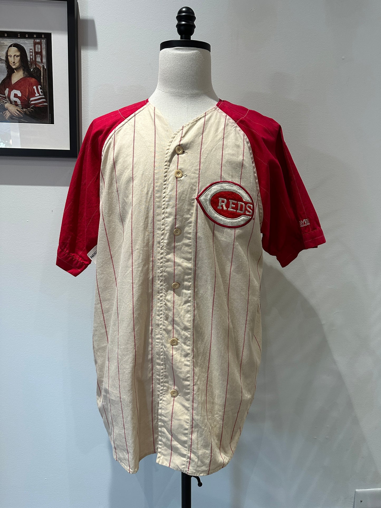 (Mens XL) 90s Cincinnati Reds 'Johnny Bench' Jersey