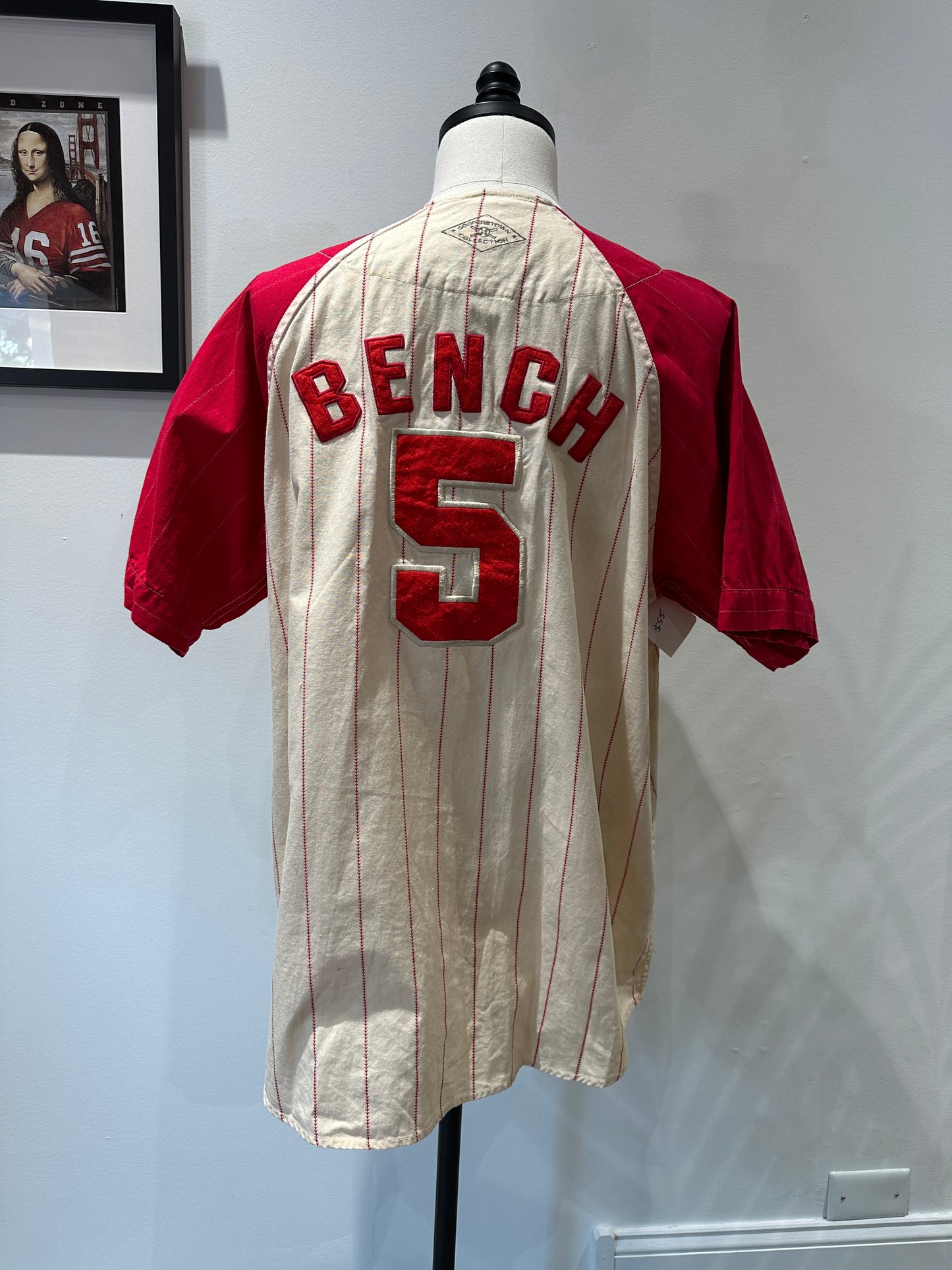 (Mens XL) 90s Cincinnati Reds 'Johnny Bench' Jersey
