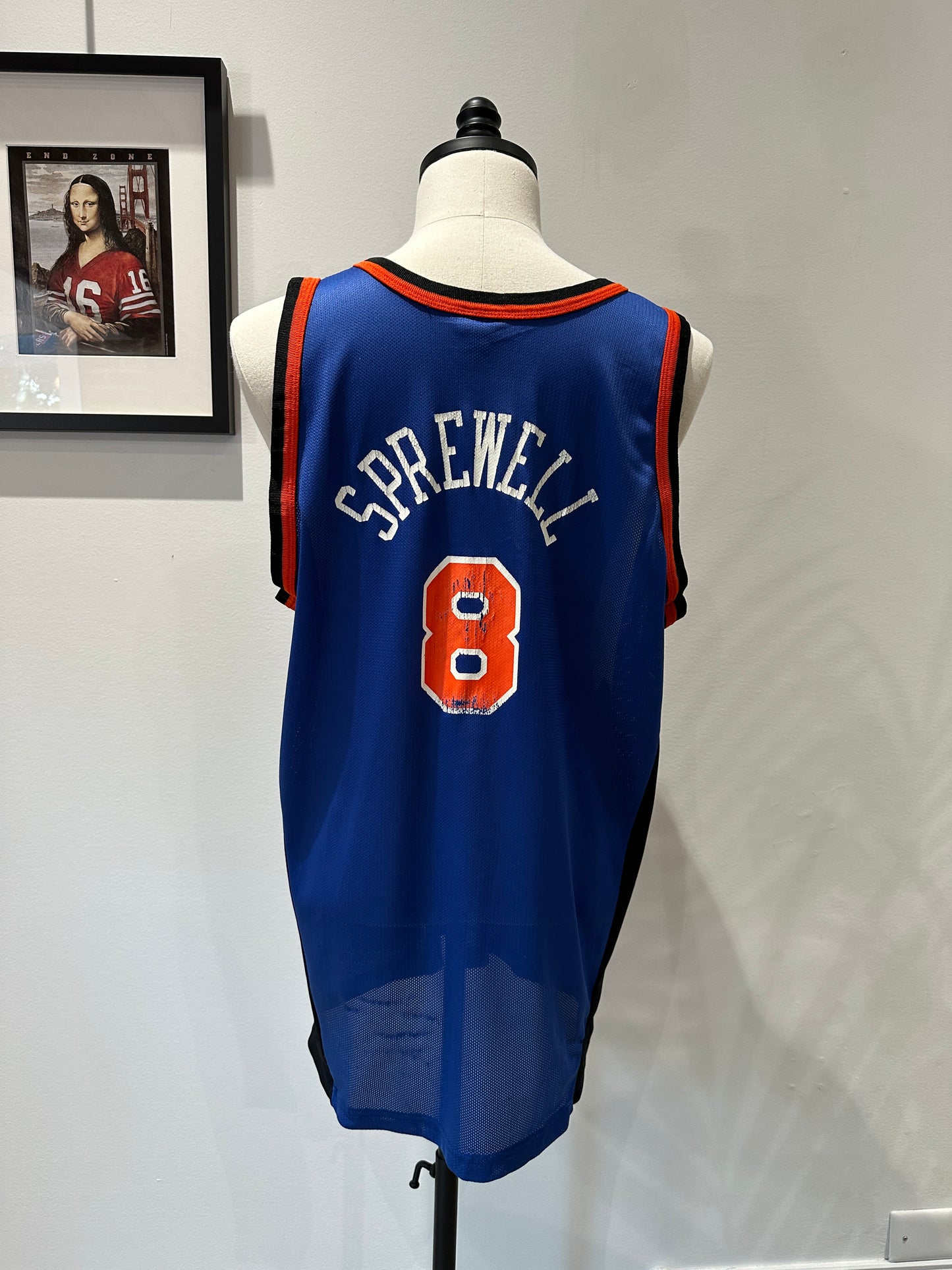 (Mens XL) 90s New York Knicks 'Latrel Sprewell' Jersey