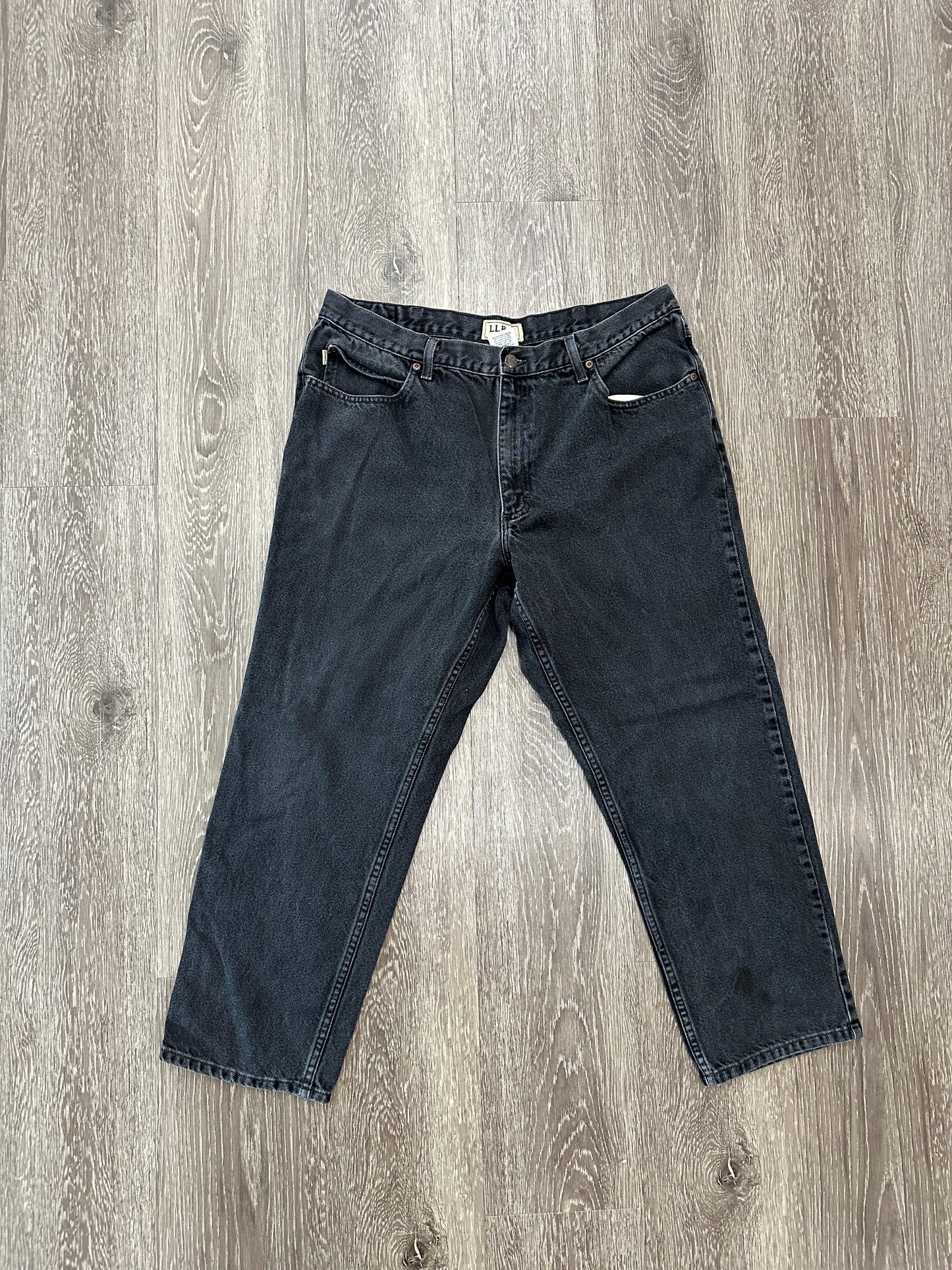 (Mens 38) L.L Beans Black Denim Jeans