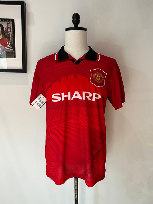 (Mens Medium) Retro Manchester United Soccer Jersey 007