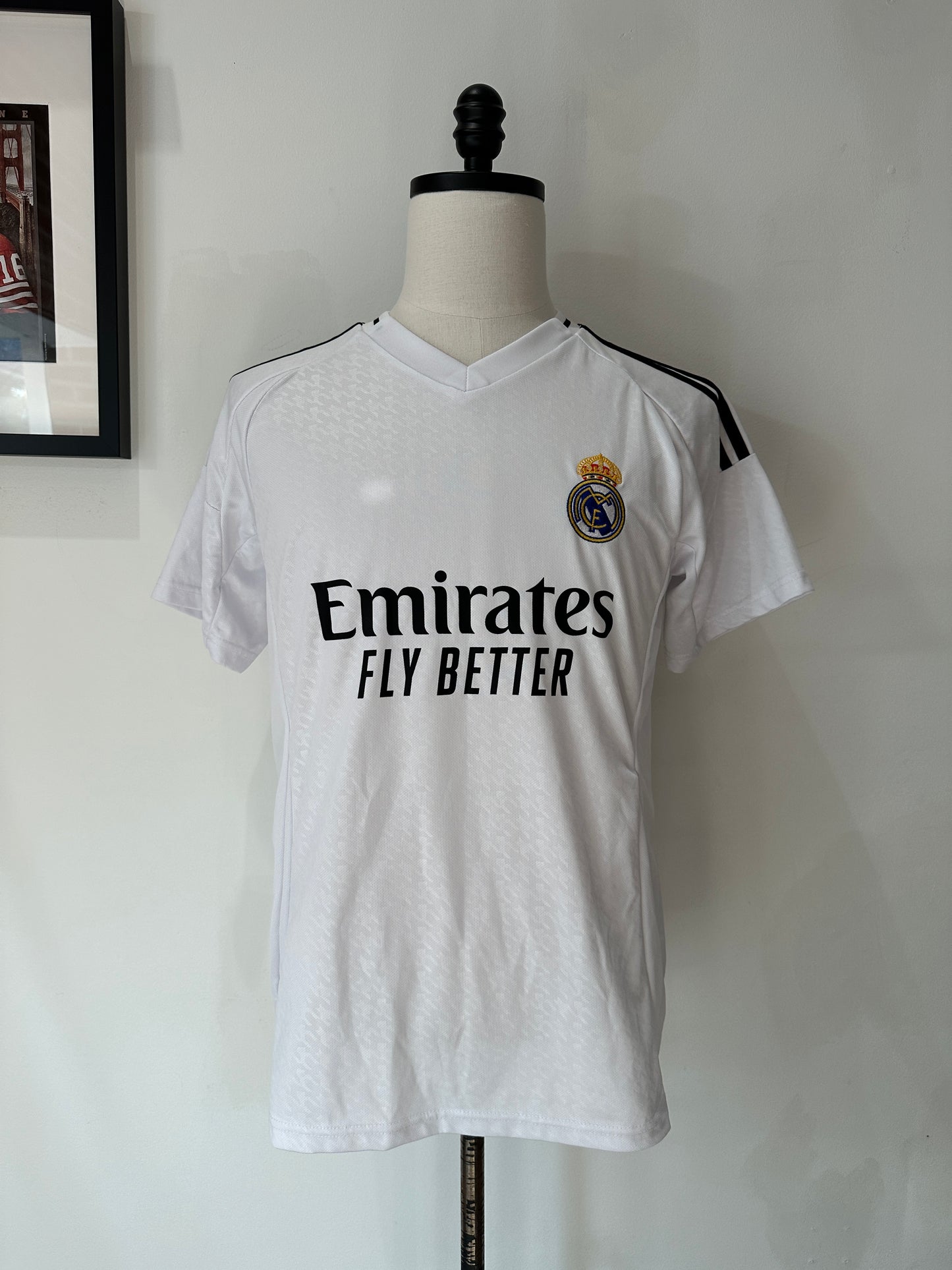 (Mens Medium) Real Madrid 'Vini Jr.' Soccer Jersey 007