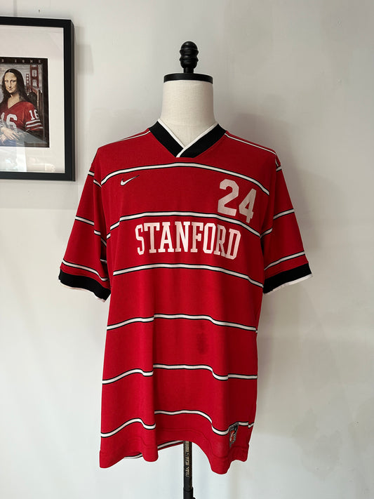 (Mens XL) 90s Nike Stanford University Soccer Jersey 007