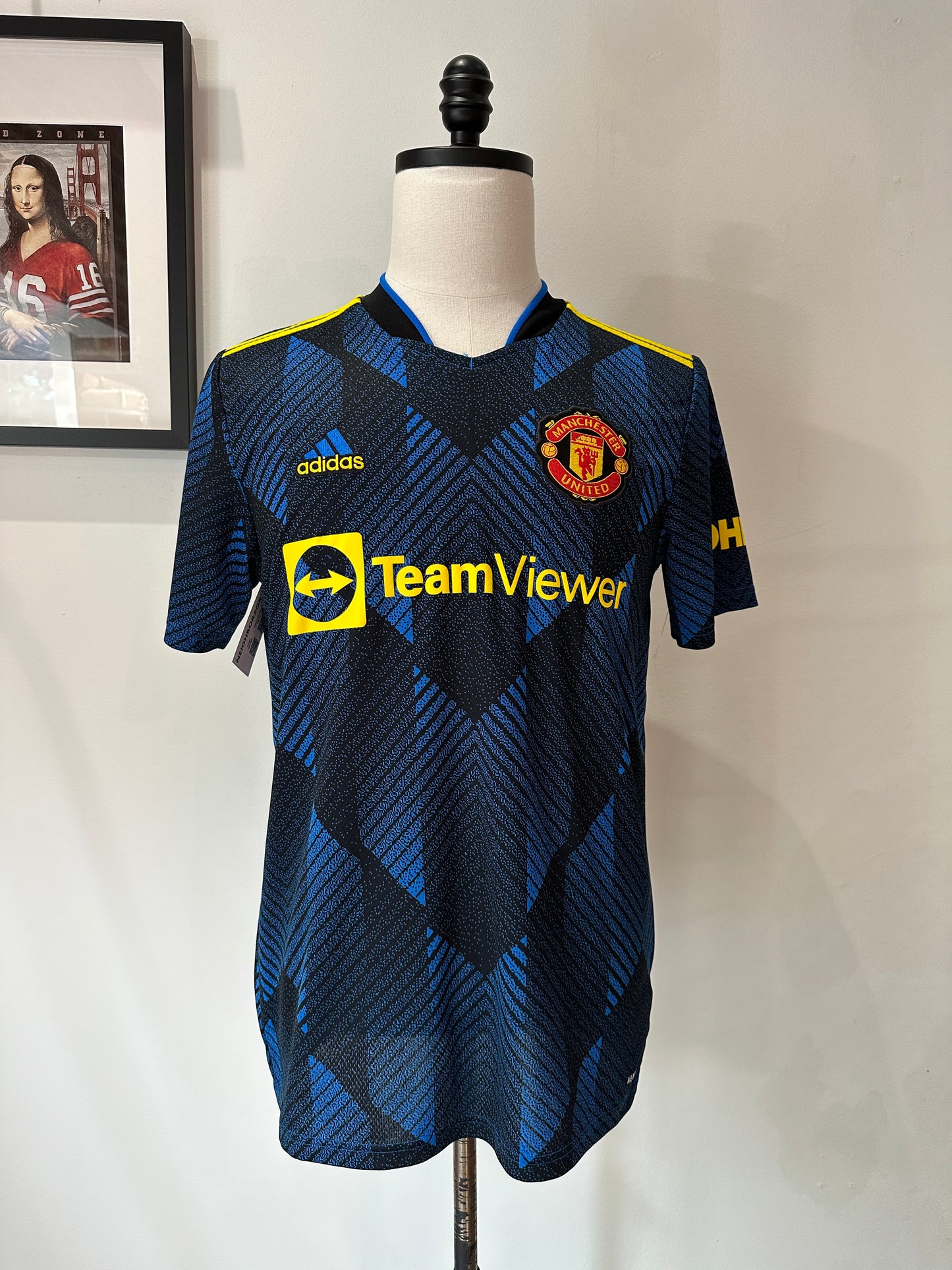 (Mens Medium) Manchester United 'Paul Pogba' Soccer Jersey 007