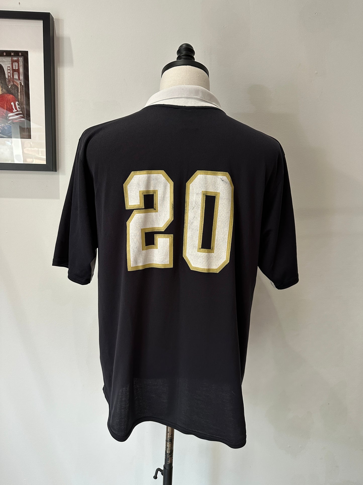 (Mens Large) Nike Black & White Soccer Jersey 007