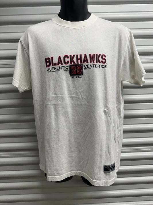 (Mens Large) 90s CCM Blackhawks Shirt