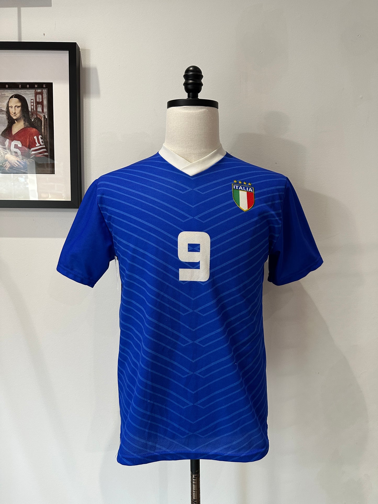 (Mens Small) Italy National Soccer Team 'Balotelli' Jersey 007