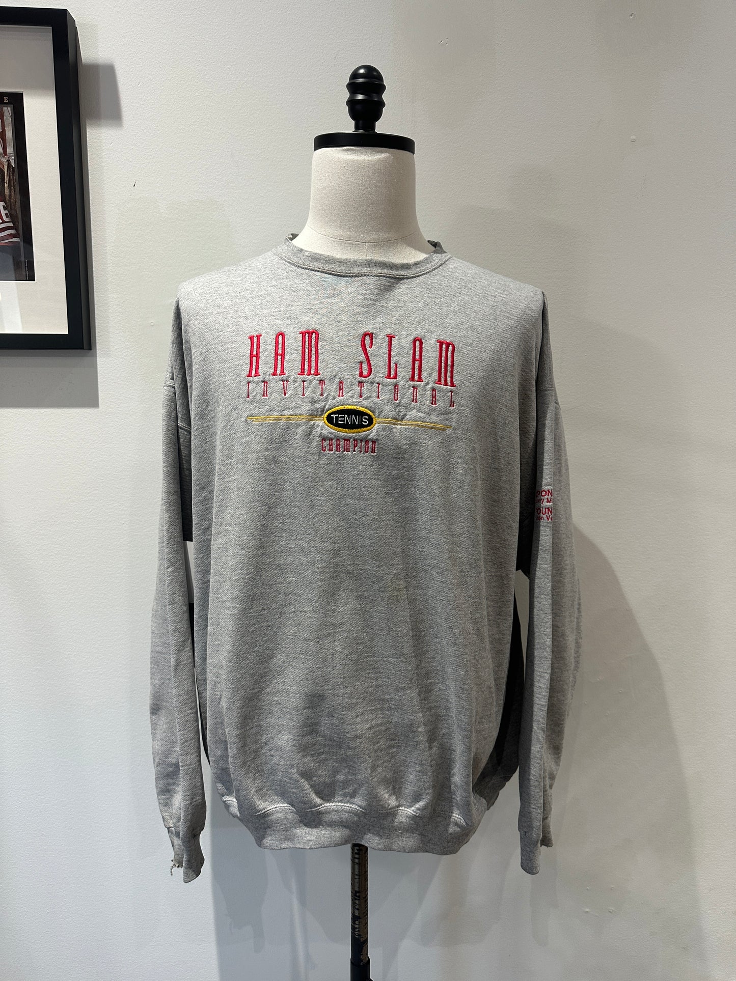 (Mens XL) 90s Ham Slam Invitational Tennis Champ Sweater 007