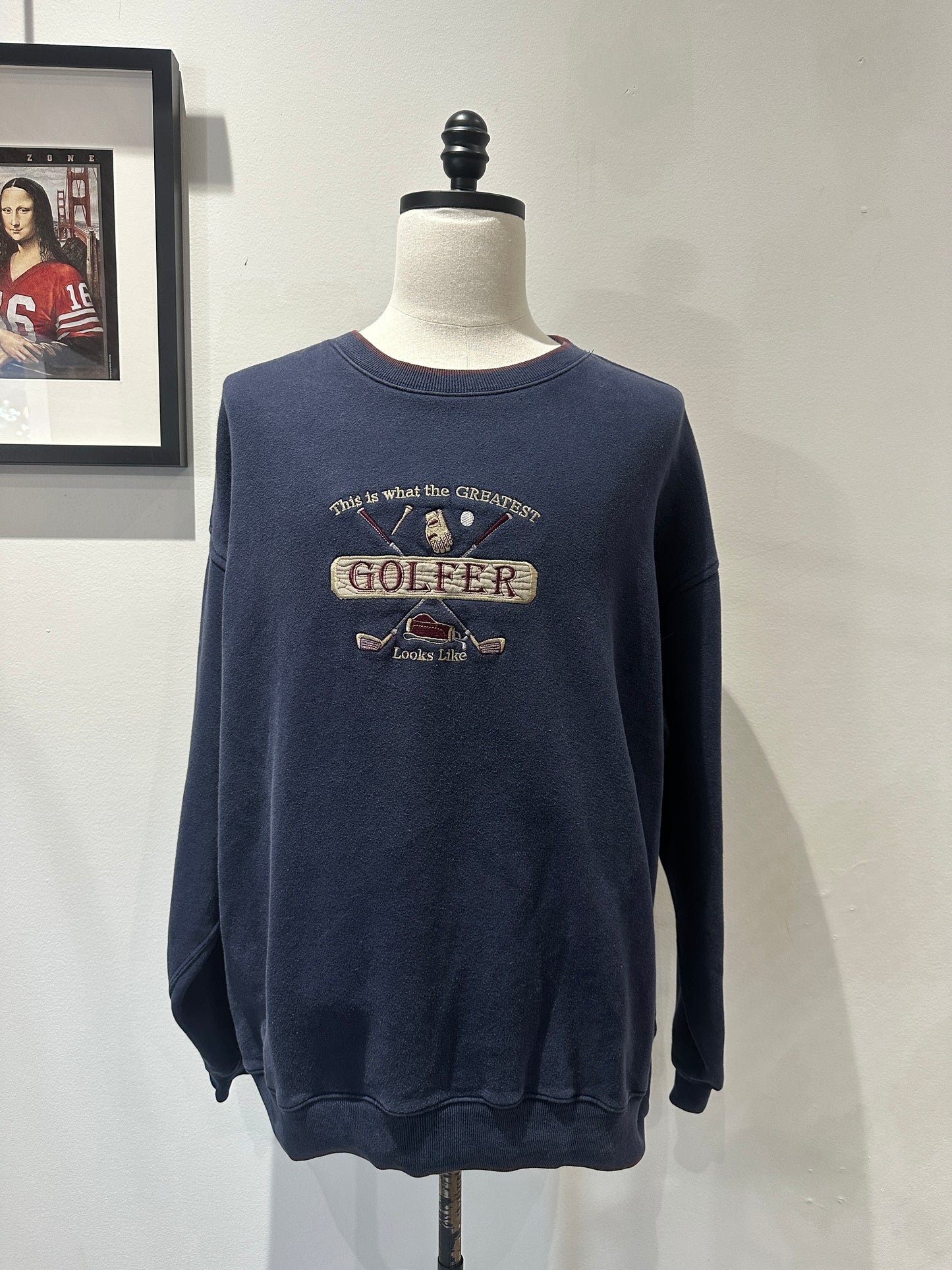 (Mens 2X) 90s 'This is What the Greatest Golfer...' Sweater 007