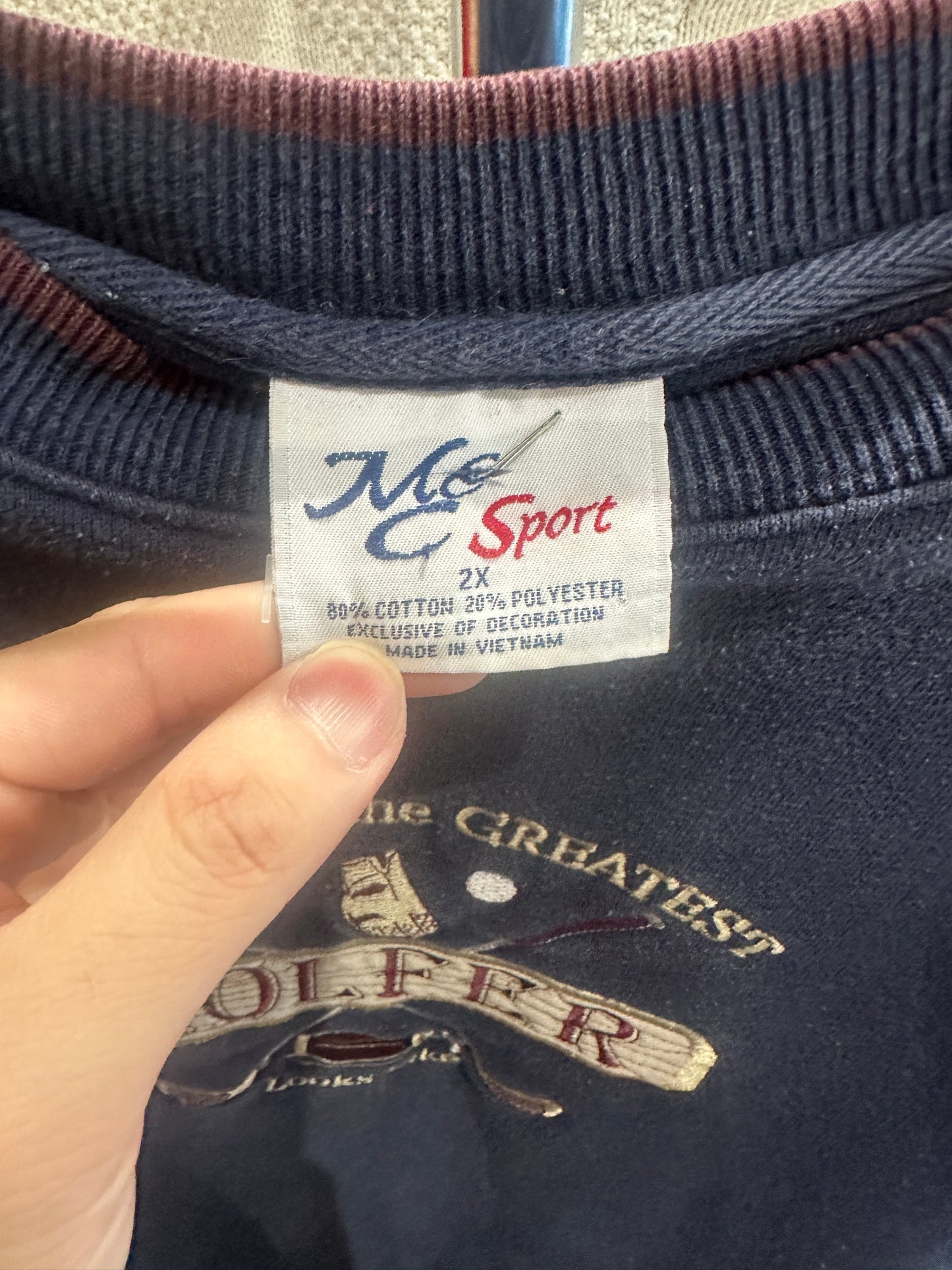 (Mens 2X) 90s 'This is What the Greatest Golfer...' Sweater 007