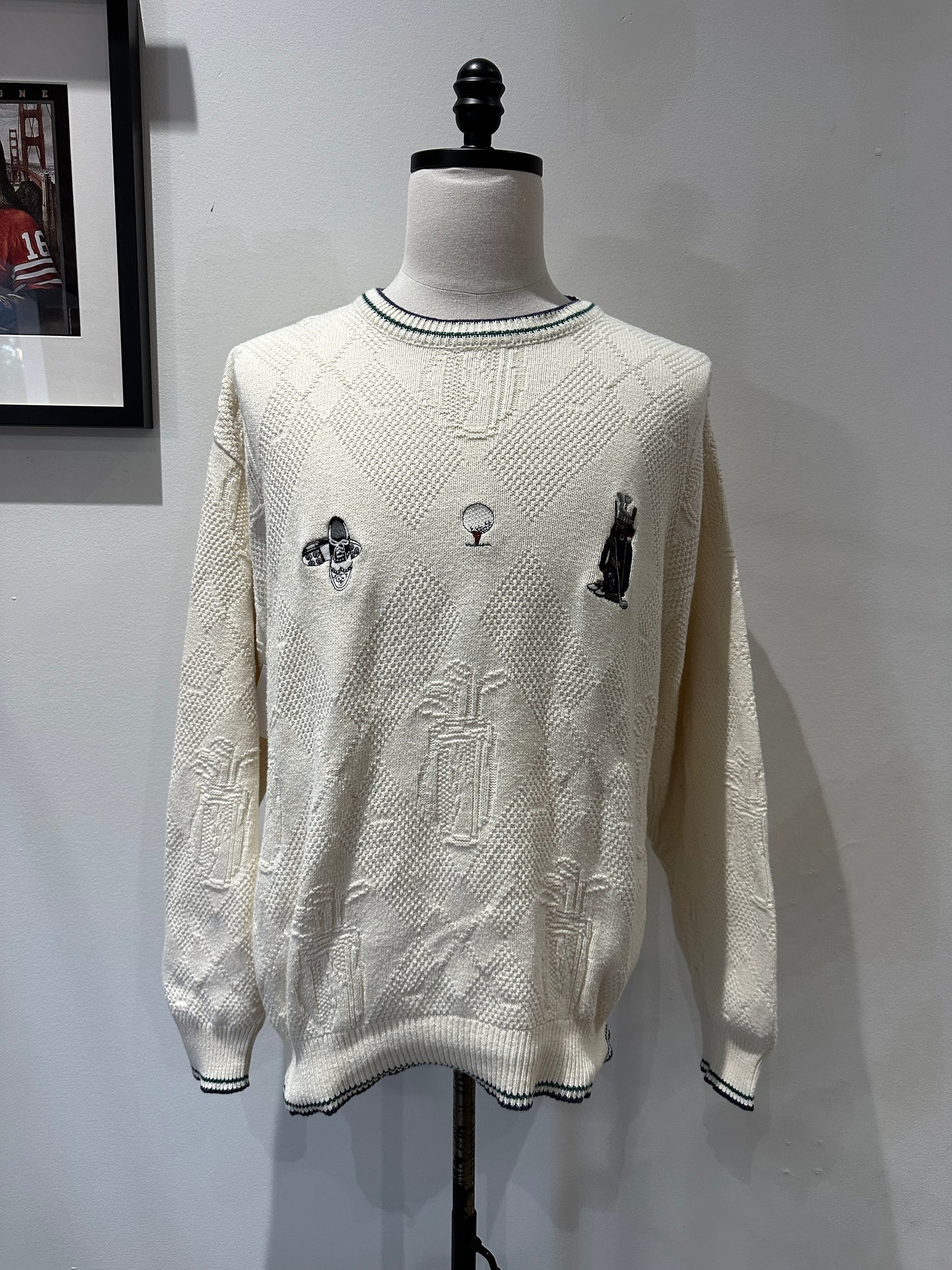 (Mens XL) 90s Fairway Sport Golf Knitted Sweater 007