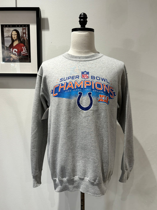 (Mens Medium) NFL Indiana Colts Super Bowl Champs Sweater 007