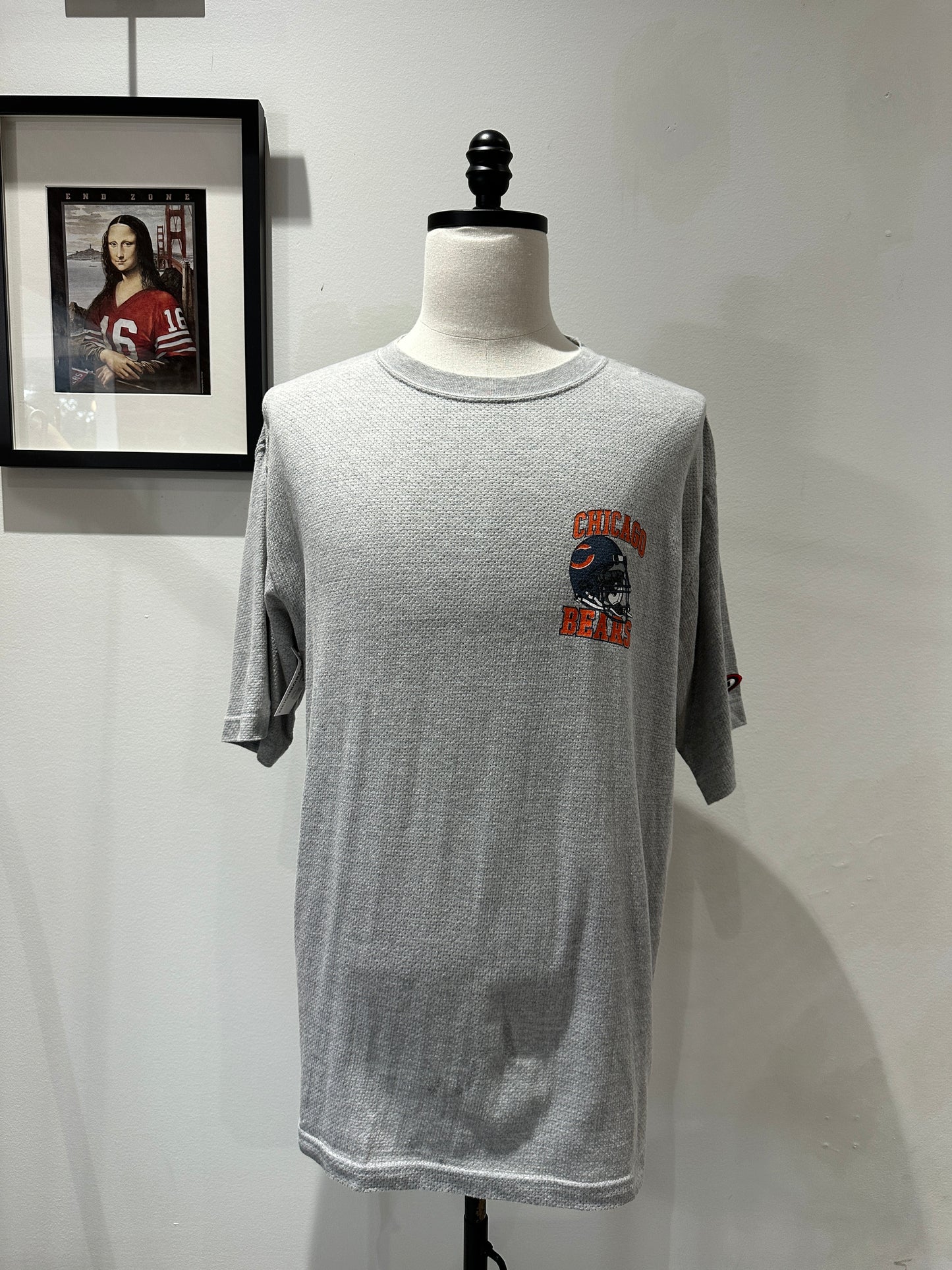 (Mens XL) 90s NFL Chicago Bears Gray Shirt 007