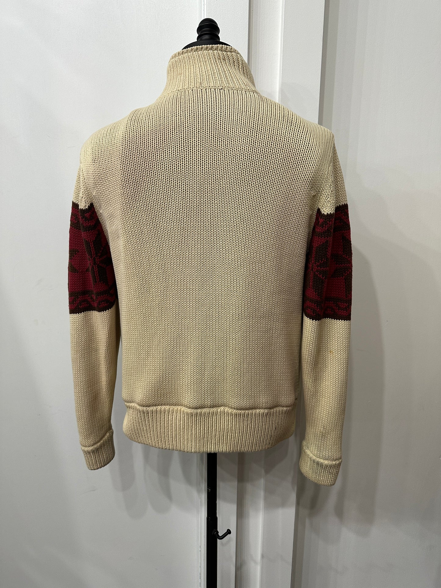 (Mens Medium) St. John Bays Beige Knit Sweater
