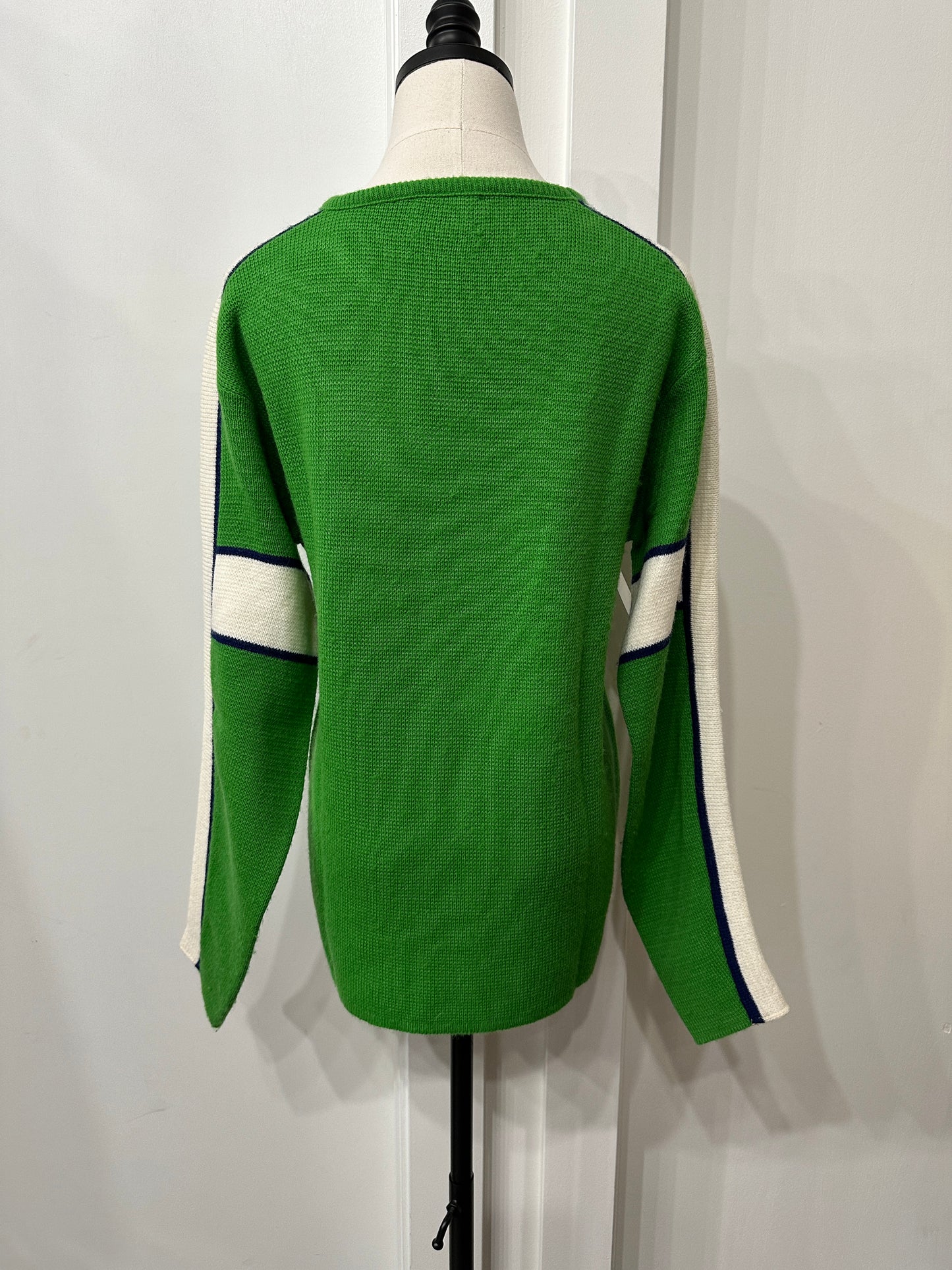 (Womans Medium) JC Penny Green Knit Sweater