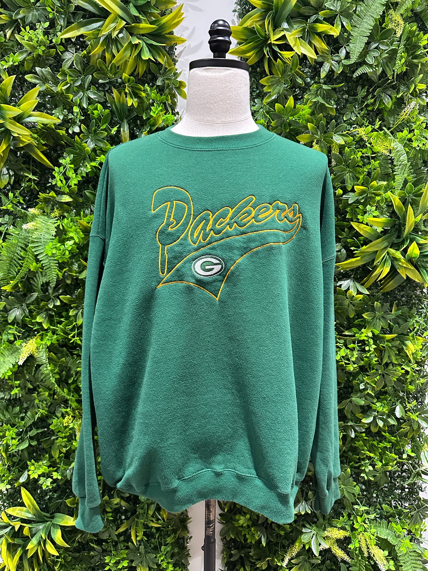 (Mens 2X) 90s Green Bay Packers Spell-Out Sweater 007