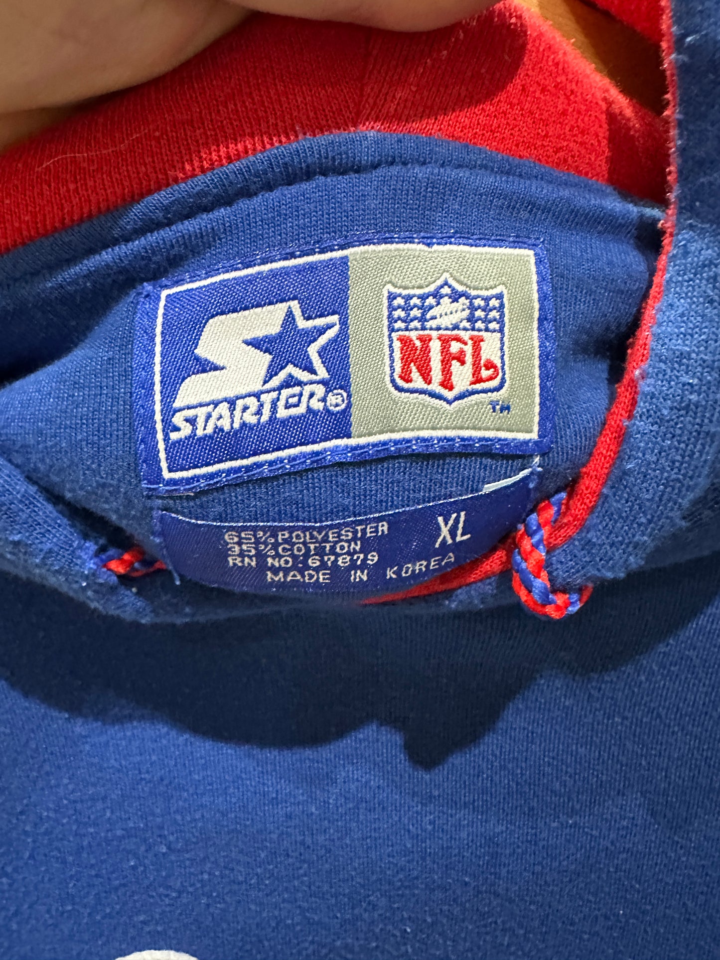(Mens XL) 90s Starter Buffalo Bills Pull-Over Sweatshirt 007
