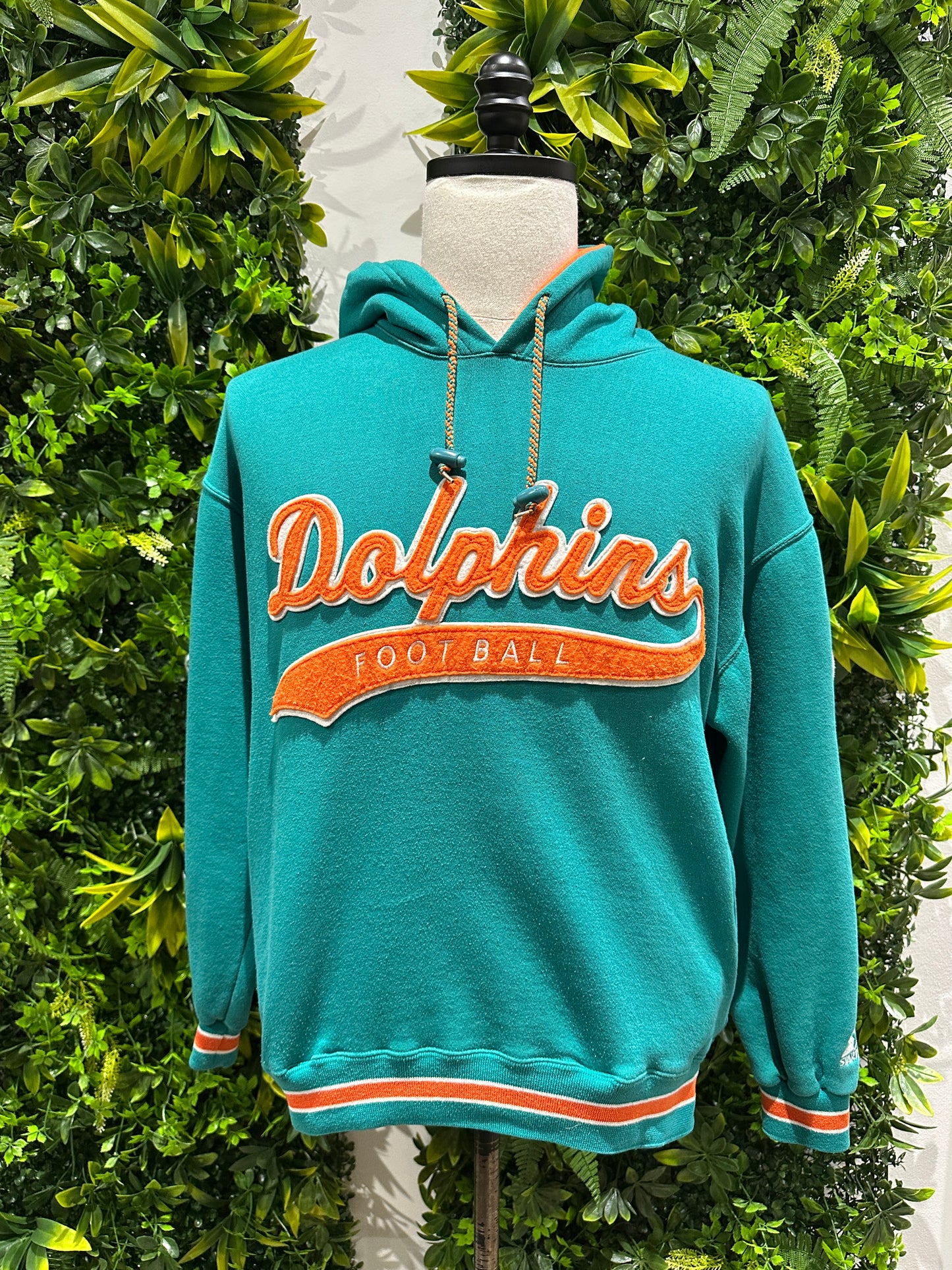 (Mens Medium) 90s Starter Miami Dolphins Pull-Over Sweatshirt 007