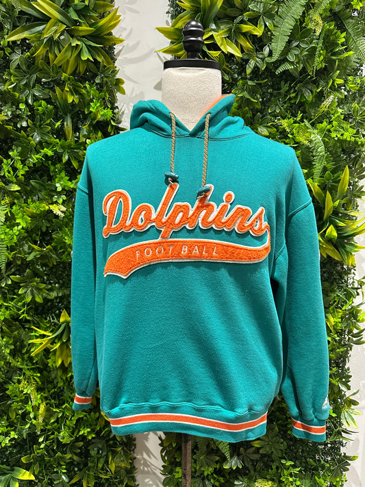 (Mens Medium) 90s Starter Miami Dolphins Pull-Over Sweatshirt 007