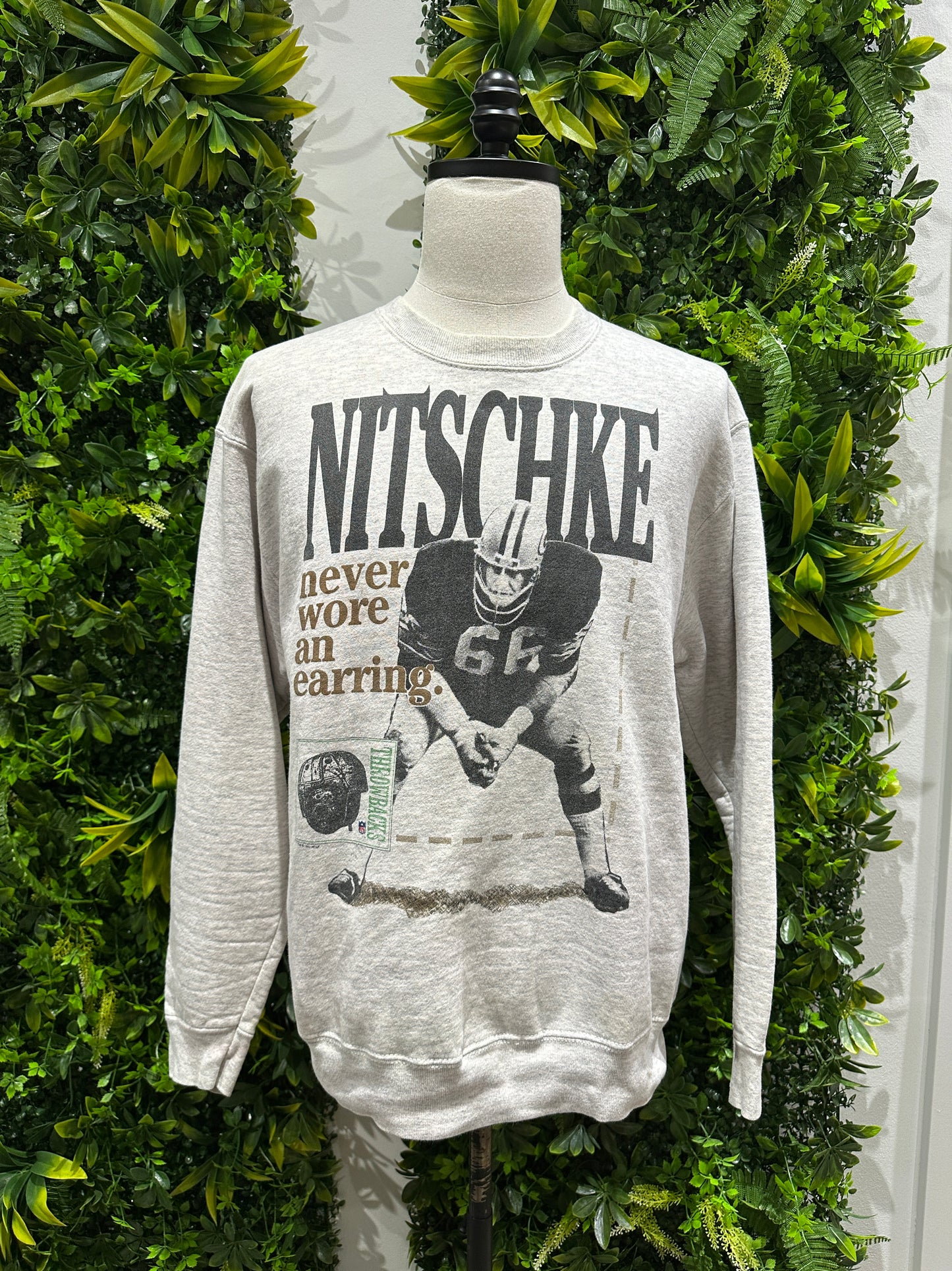 (Mens Large) 90s Green Bay Packers 'Ray Nitschke' Sweater 007
