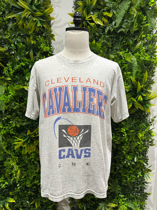 (Mens Large) 90s Cleveland Cavaliers Spell-Out Shirt 007