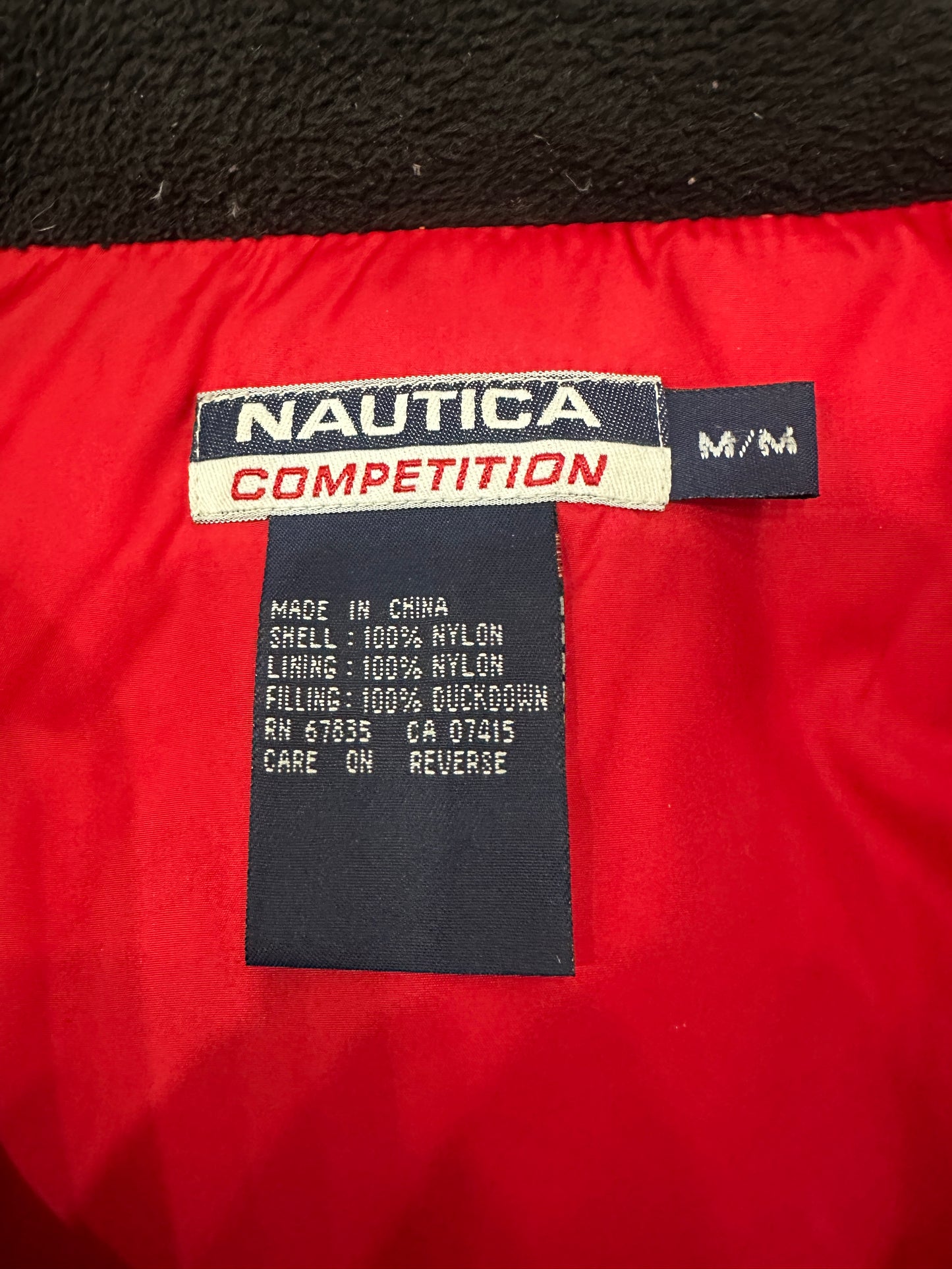 (Mens Medium) Nautica Sport Red Puffer Jacket