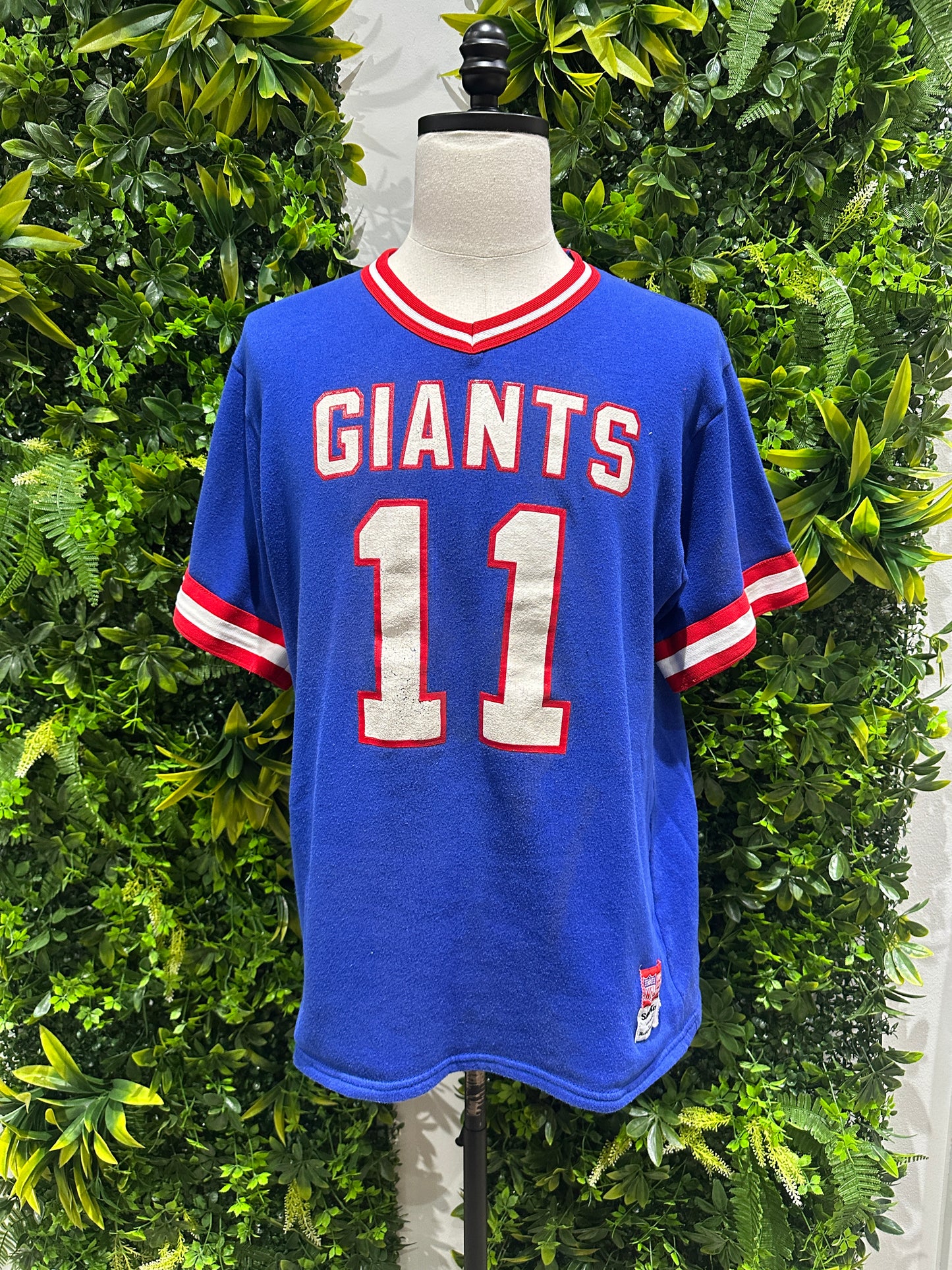 (Mens Large) 80s New York Giants 'Phil Simms' Jersey Shirt 007
