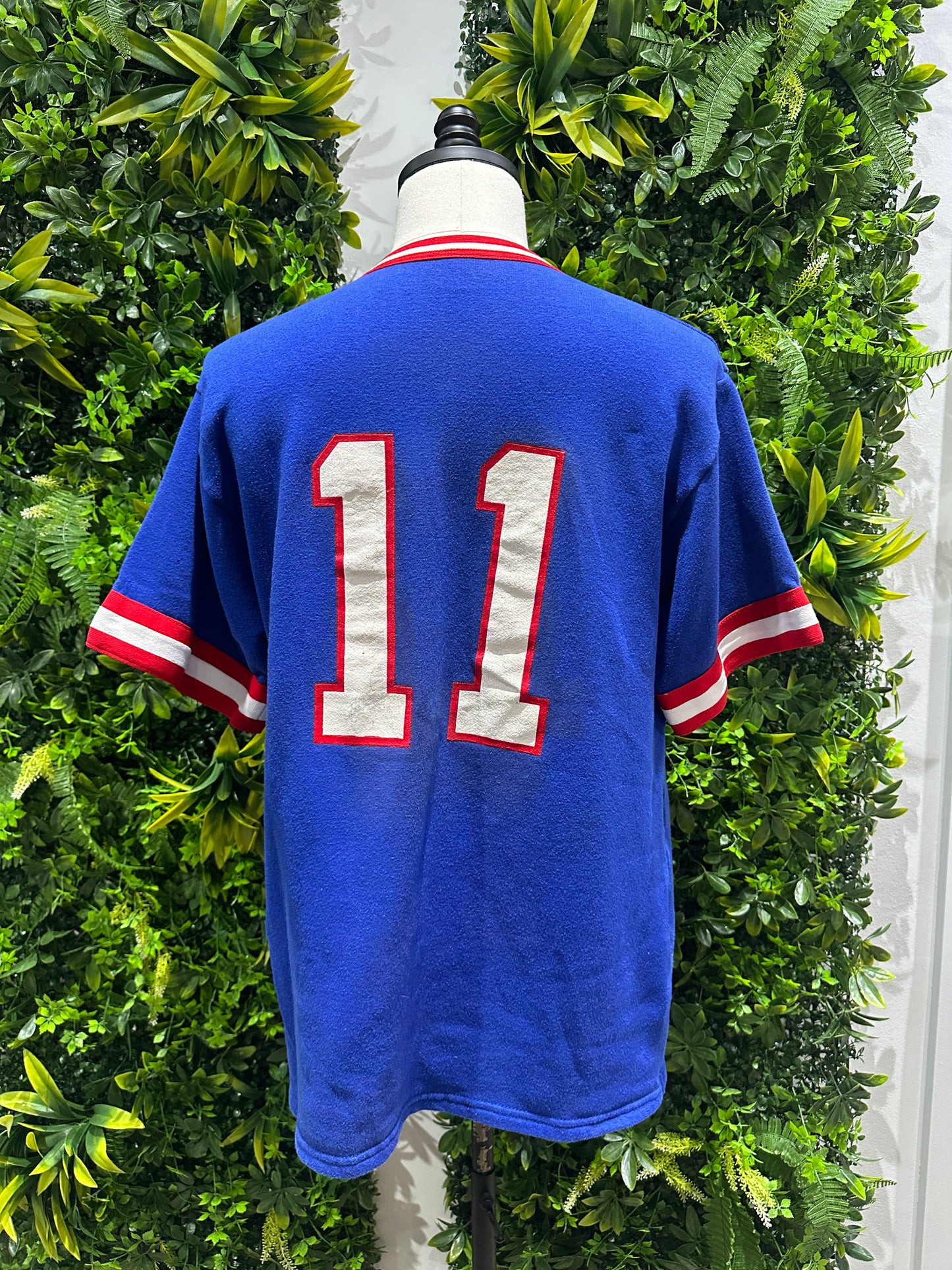 (Mens Large) 80s New York Giants 'Phil Simms' Jersey Shirt 007
