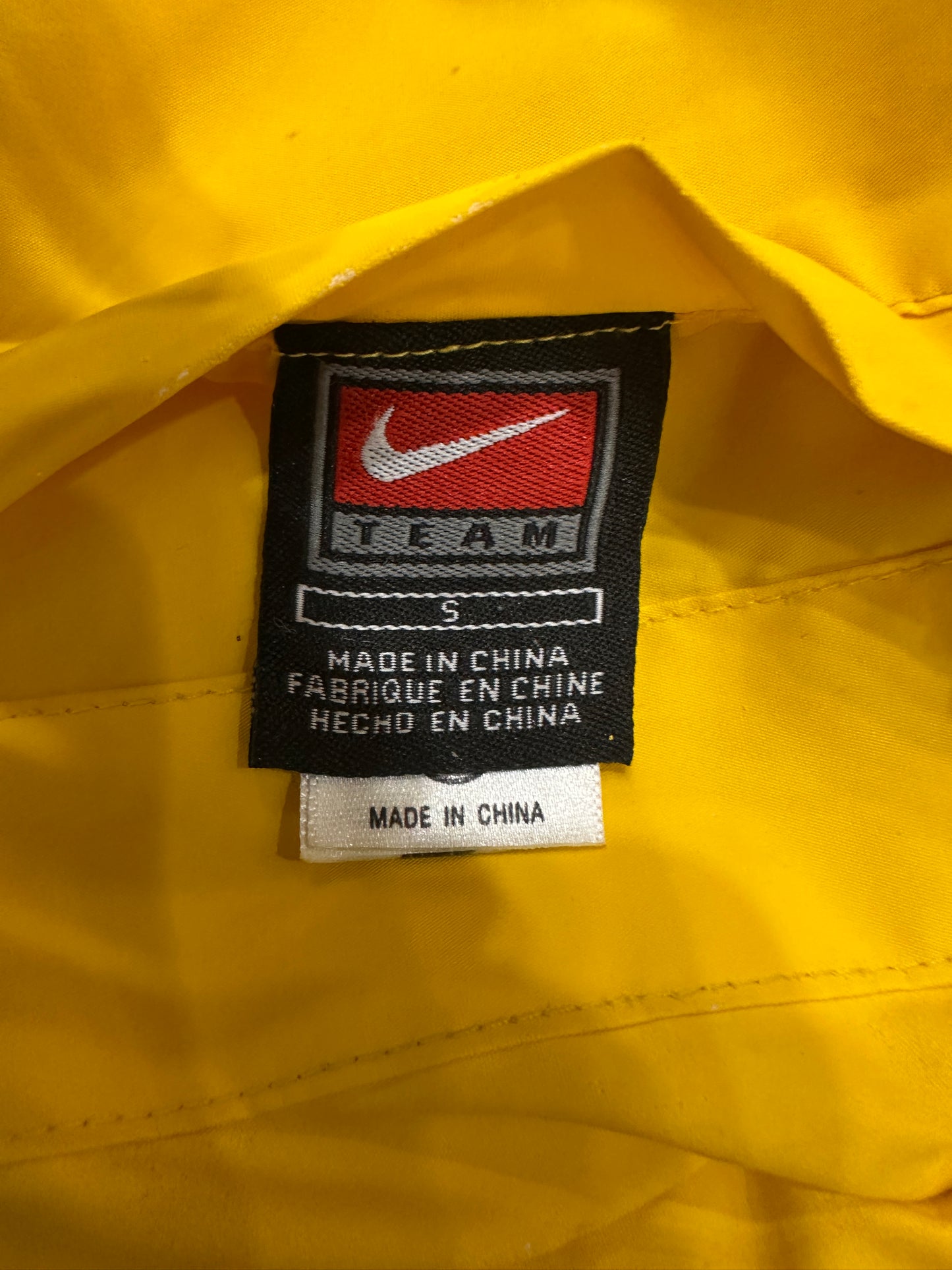 (Kids Small) Nike Reversible Yellow Puffer Jacket