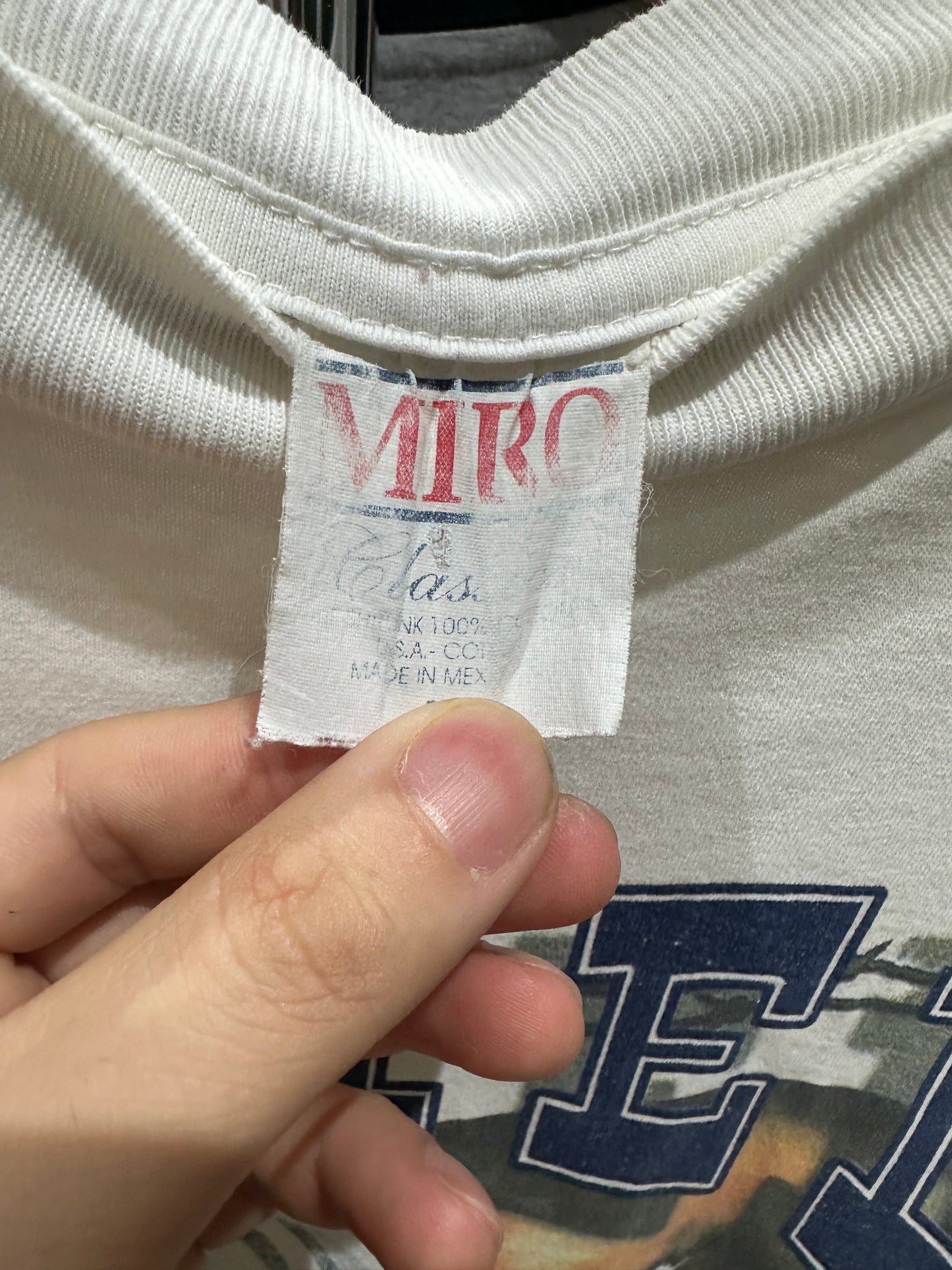 (Mens Medium) 90s Dallas Cowboys 'Troy Aikman' 'Hired Gun' Shirt 007