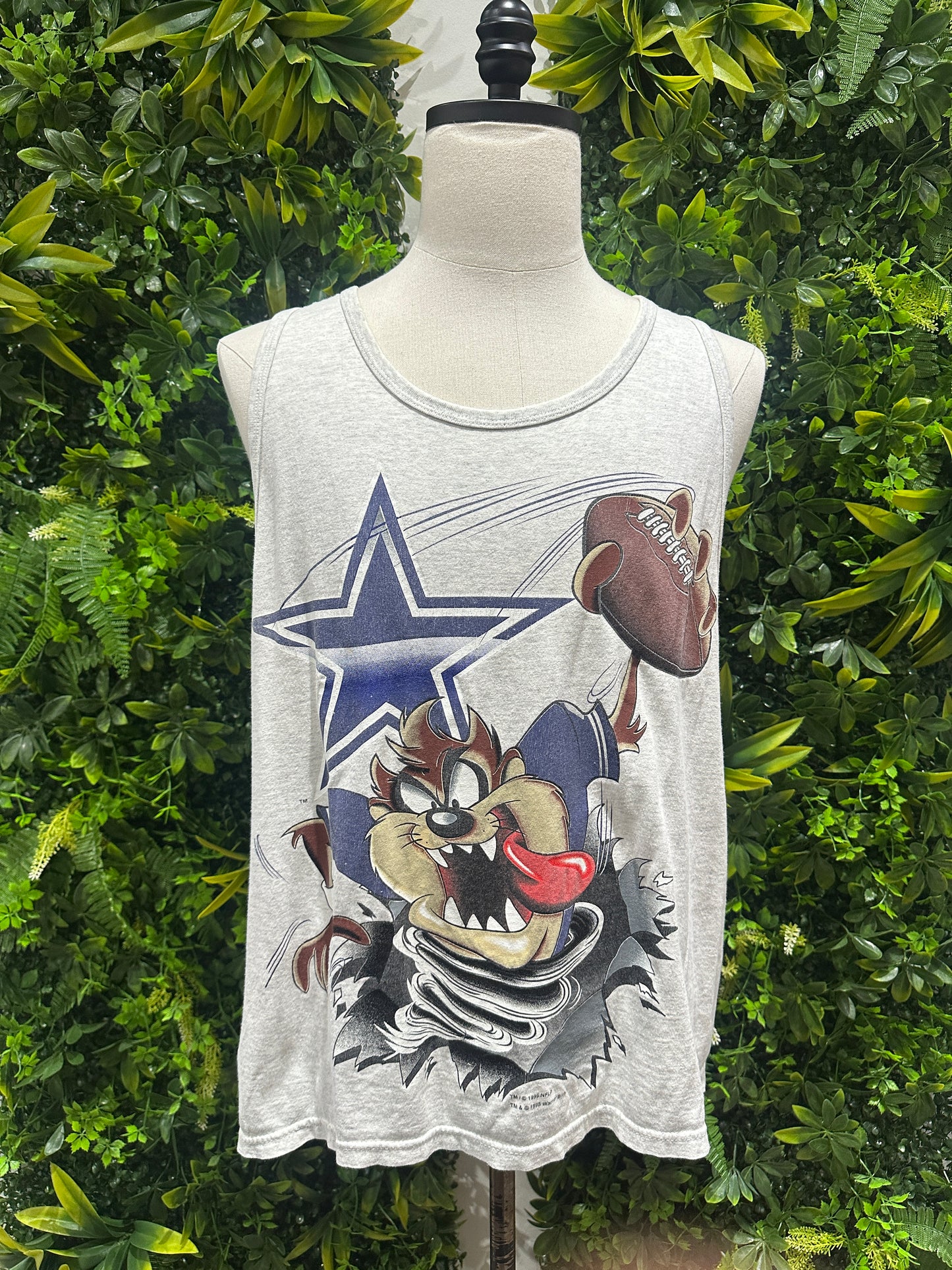 (Mens Medium) 1995 Dallas Cowboys 'Taz' Tank-Top 007