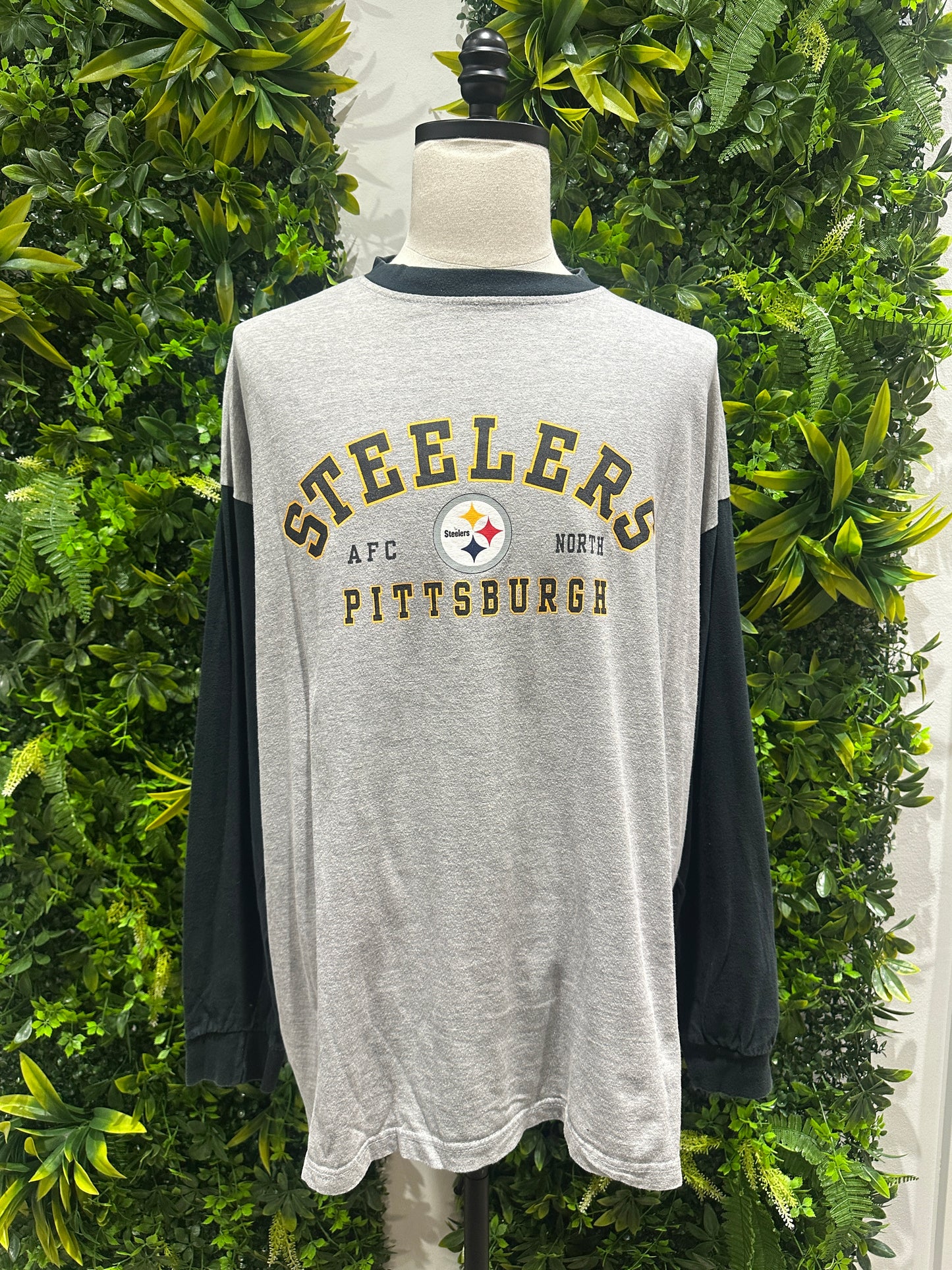 (Mens 3X) NFL Pittsburgh Steelers Long-Sleeve Shirt 007