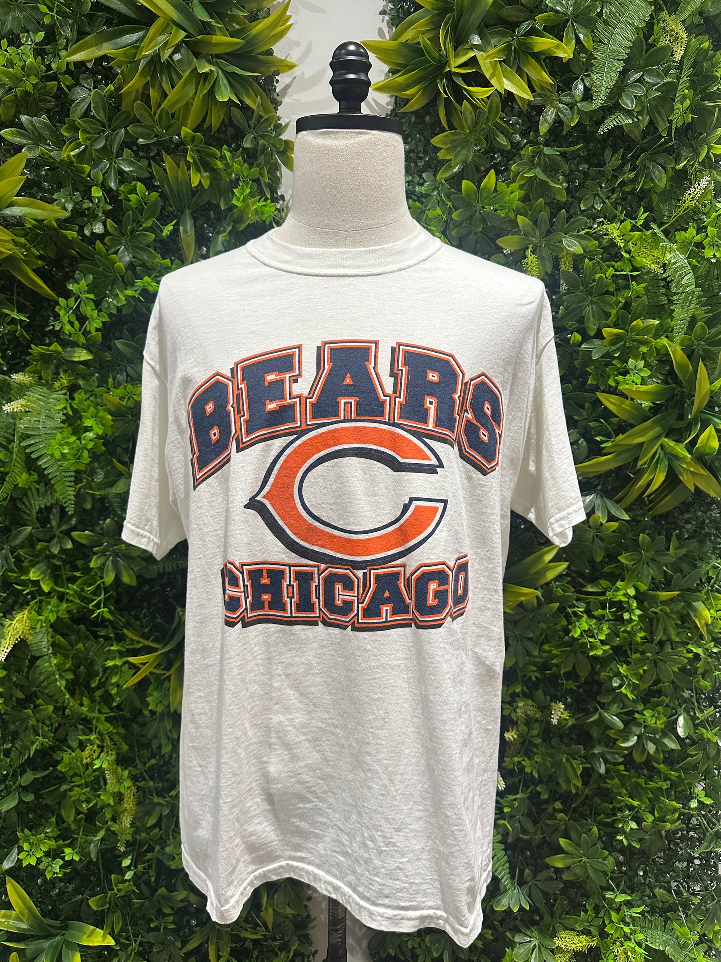 (Mens Large) 90s Chicago Bears Spell-Out Shirt 007