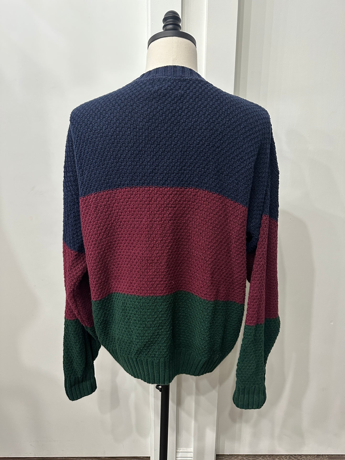 (Mens Large) 90s Cable Knit Sweater