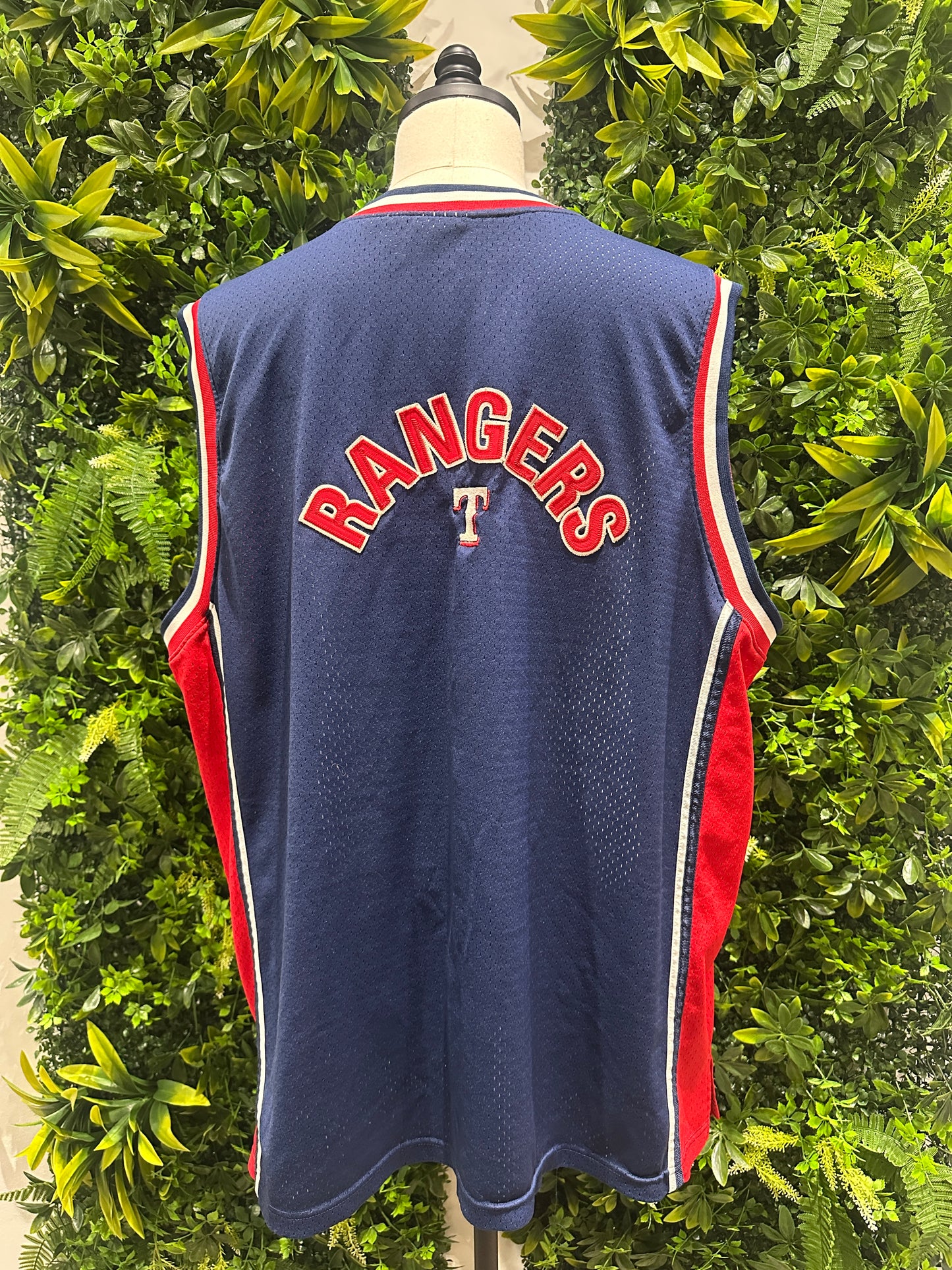 (Mens 3X) 90s Texas Rangers Basketball Jersey 007
