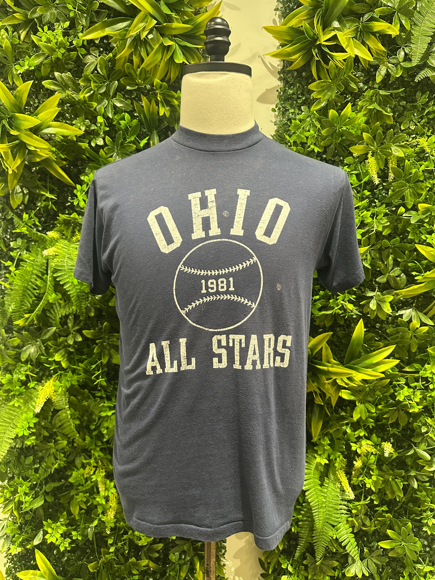 (Mens Medium) 1981 Ohio All-Stars Baseball Shirt 007