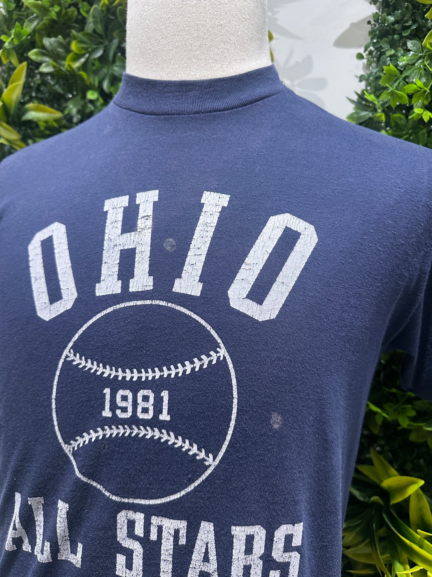 (Mens Medium) 1981 Ohio All-Stars Baseball Shirt 007