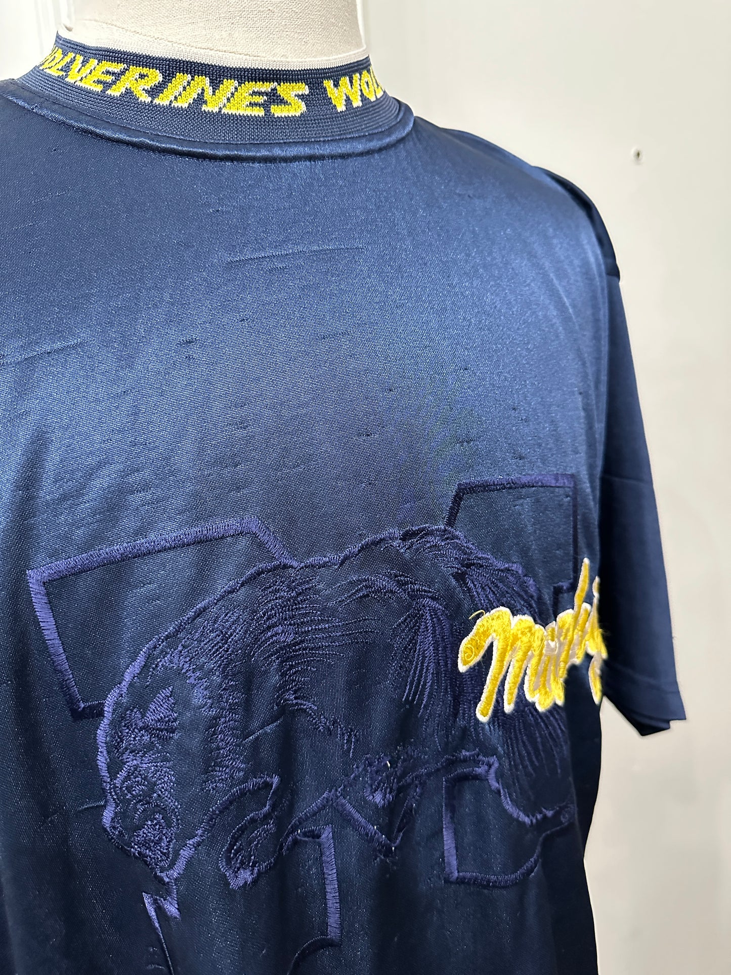 (Mens Large) 90s Michigan Warm Up Shirt